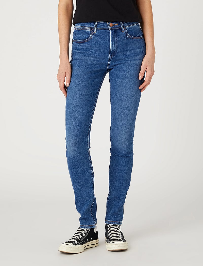 Wrangler - HIGH RISE SKINNY - skinny jeans - camellia - 0