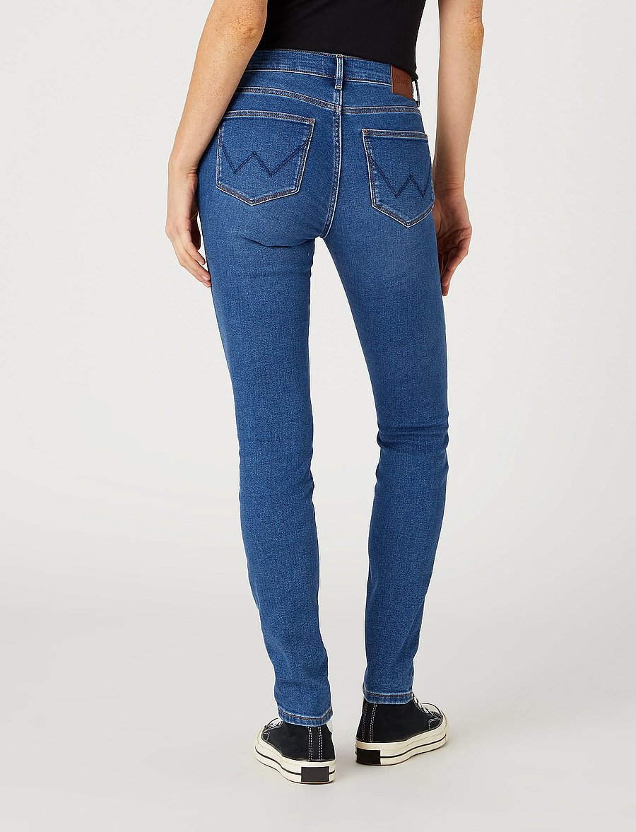 Wrangler - HIGH RISE SKINNY - skinny džinsi - camellia - 4