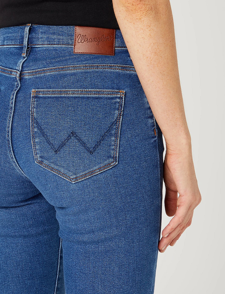 Wrangler - HIGH RISE SKINNY - skinny džinsi - camellia - 5