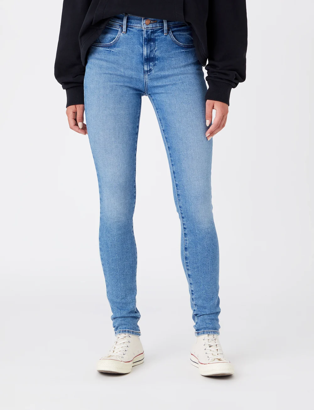 Wrangler - HIGH RISE SKINNY - skinny jeans - river - 3
