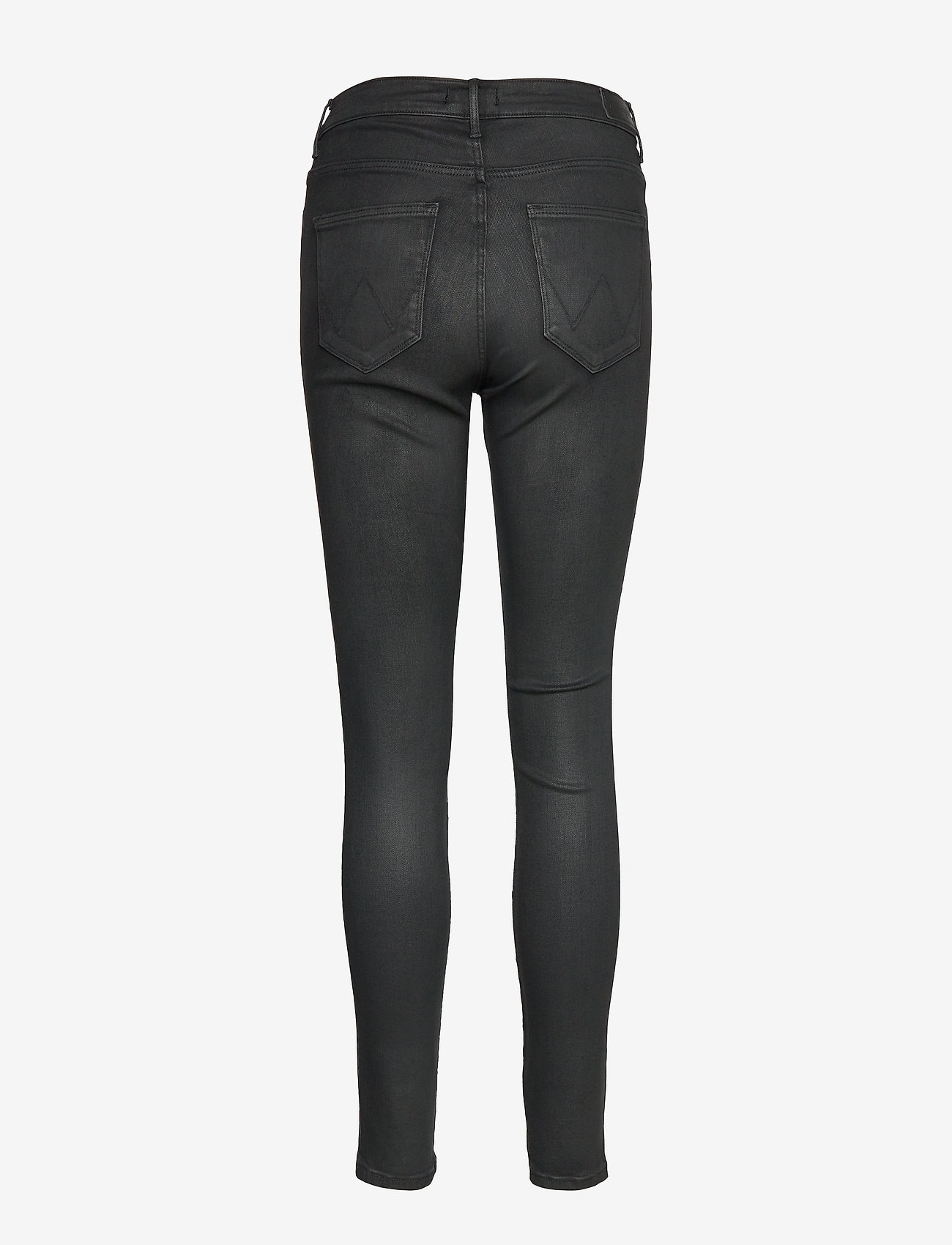 Wrangler - HIGH RISE SKINNY COATED BLACK - coated black - 1