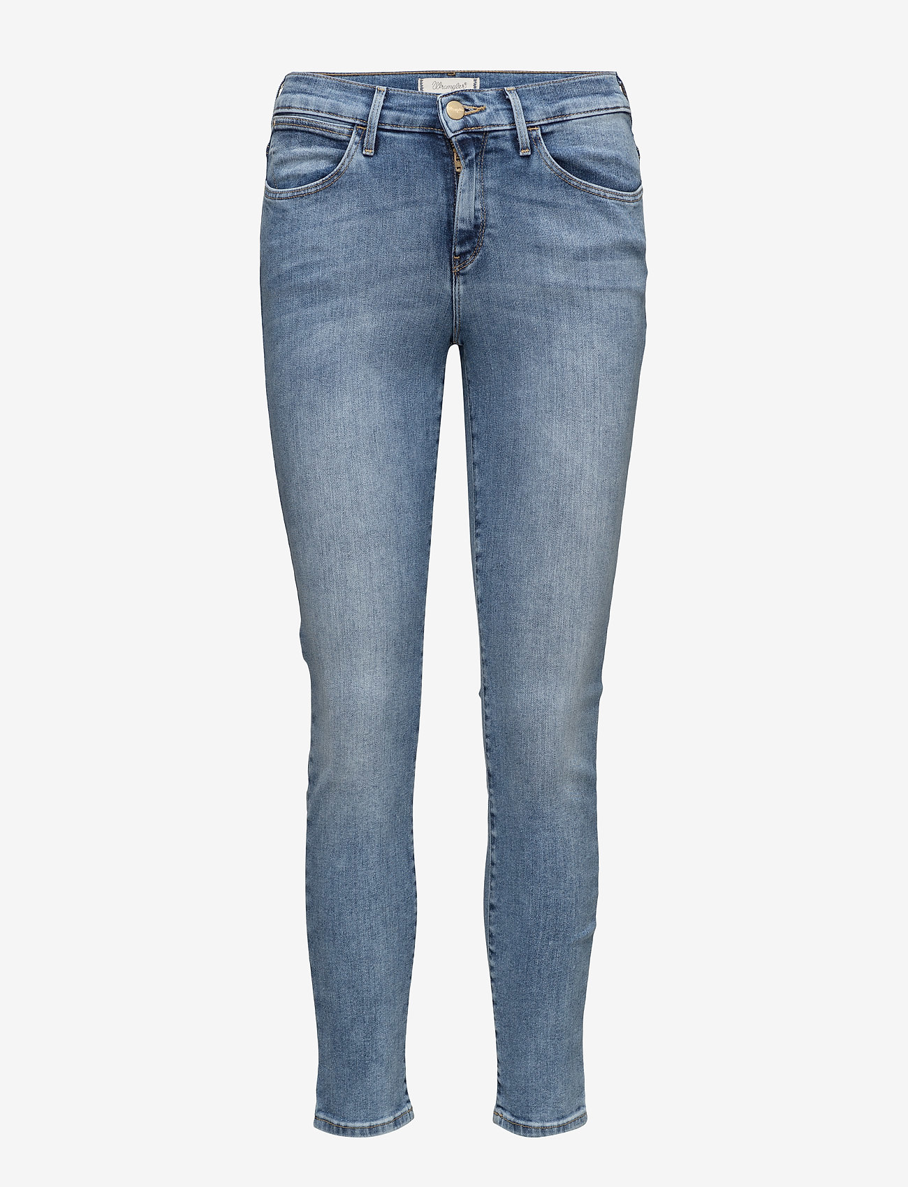 Wrangler - HIGH RISE SKINNY JEANS - best blue - 0