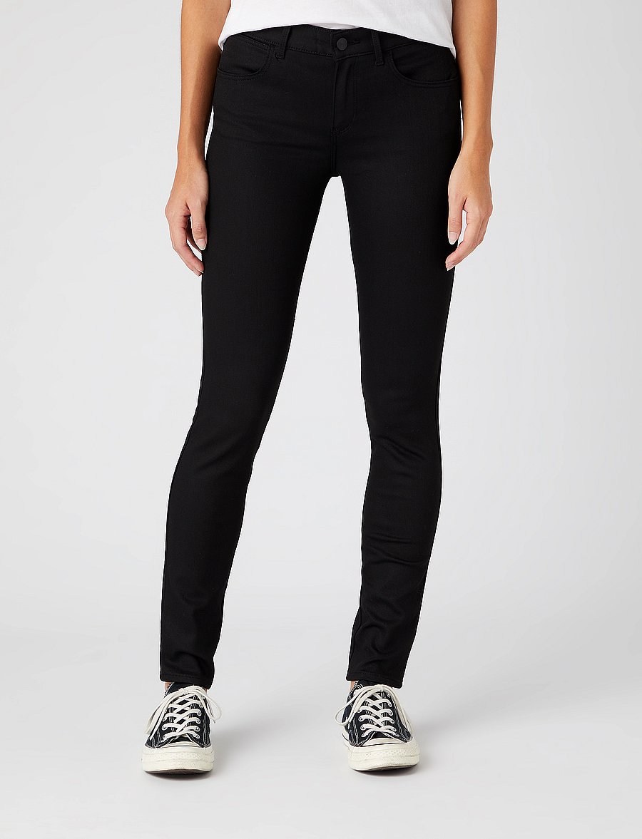 Wrangler - SKINNY - liibuvad teksad - future black - 0
