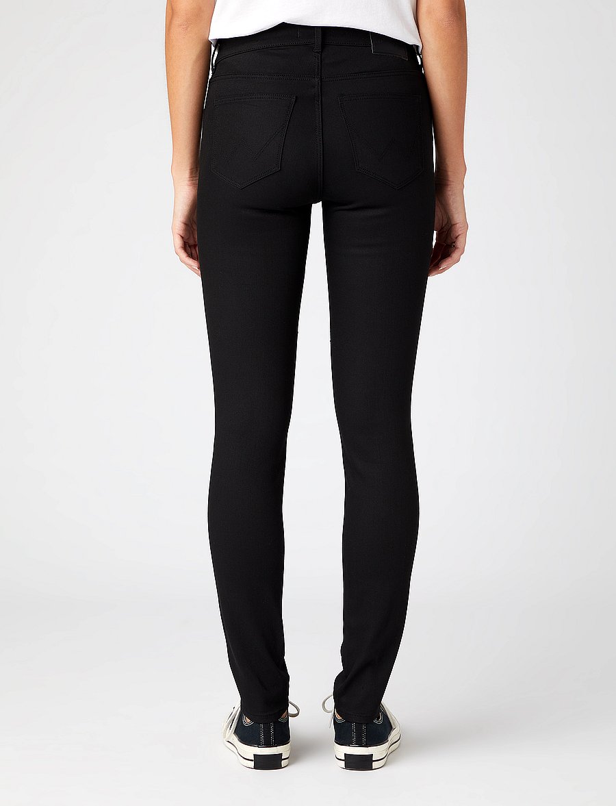 Wrangler - SKINNY - liibuvad teksad - future black - 4