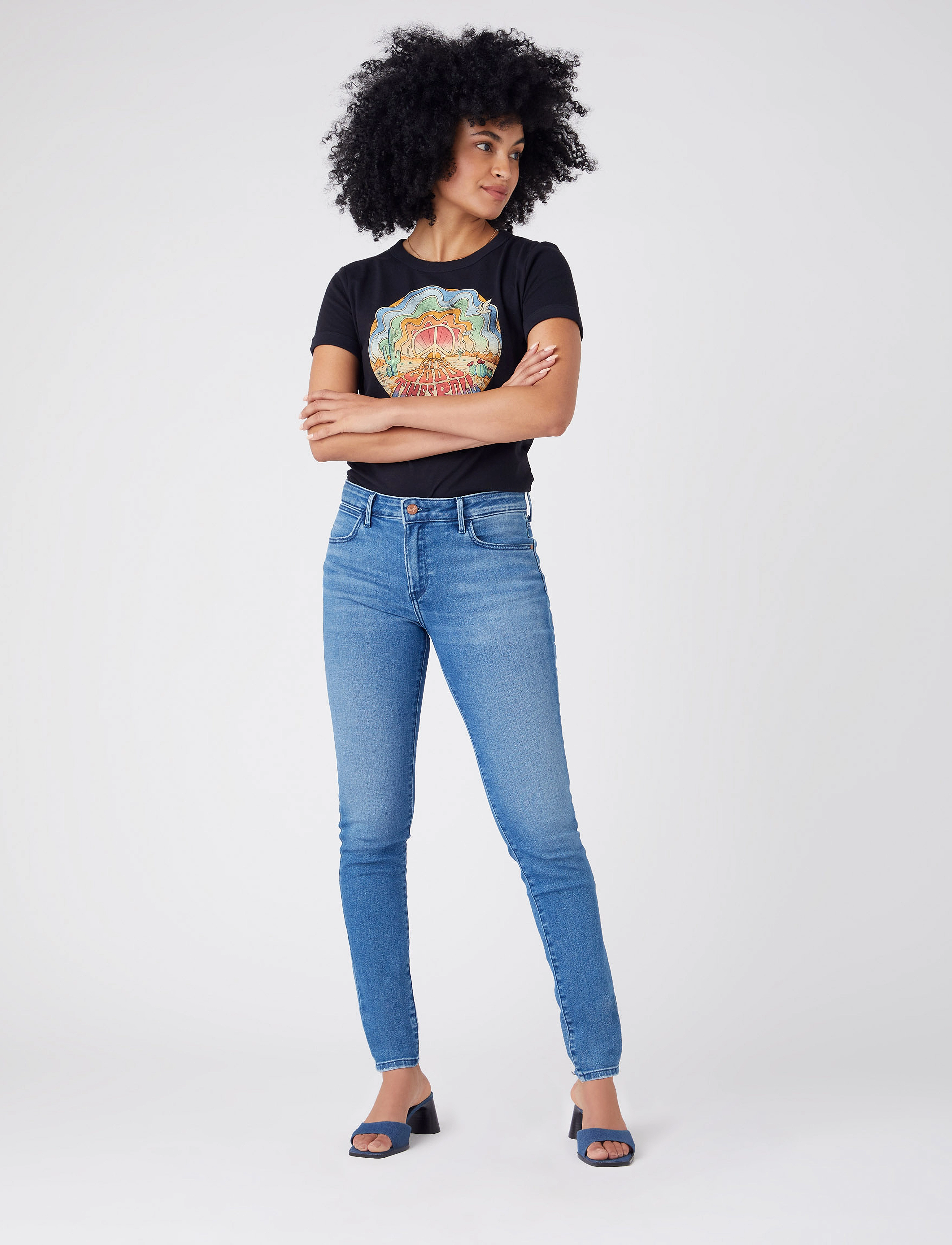 Wrangler - SKINNY - skinny jeans - tidal wave - 3