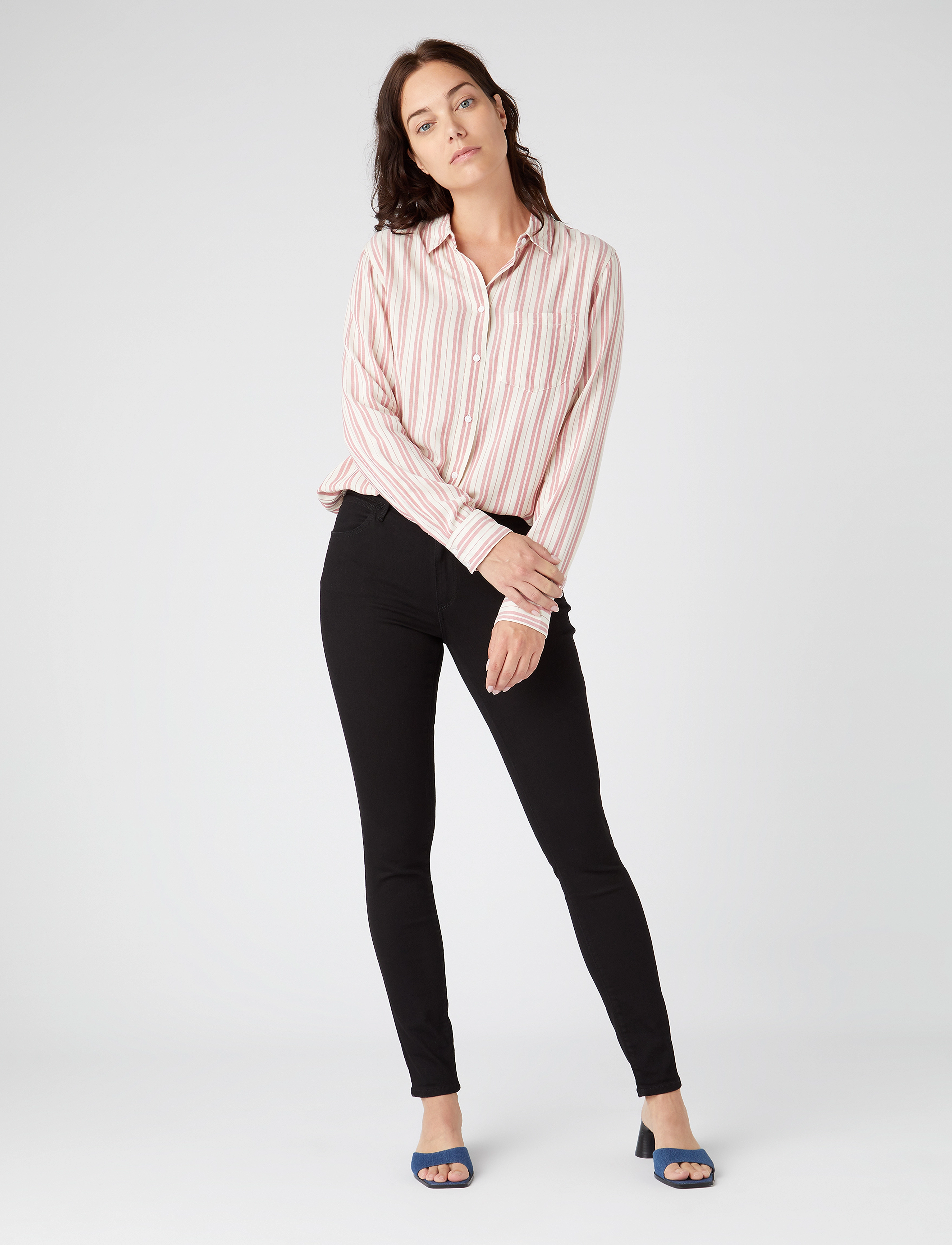 Wrangler - SKINNY - pillifarkut - rinsewash - 3