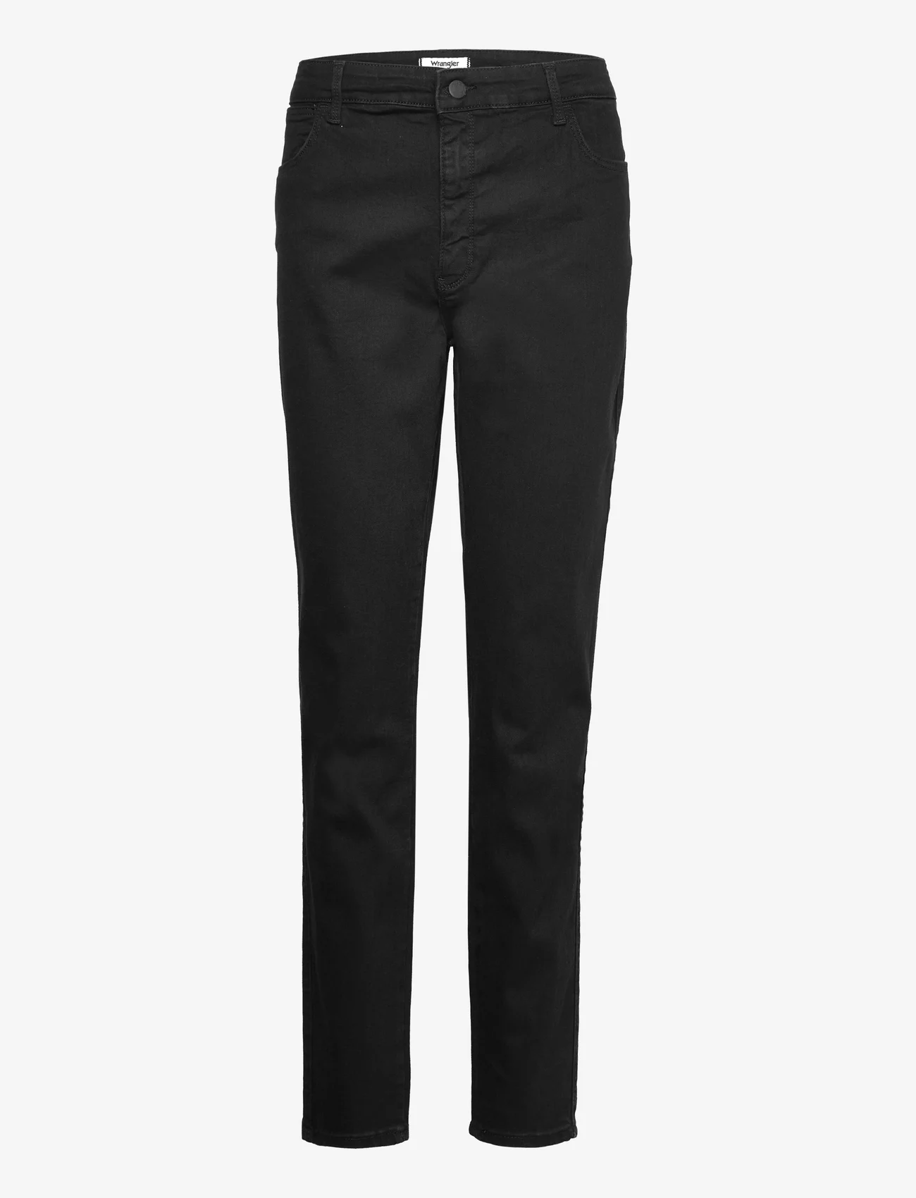 Wrangler - SKINNY - kitsalõikelised püksid - perfect black - 0