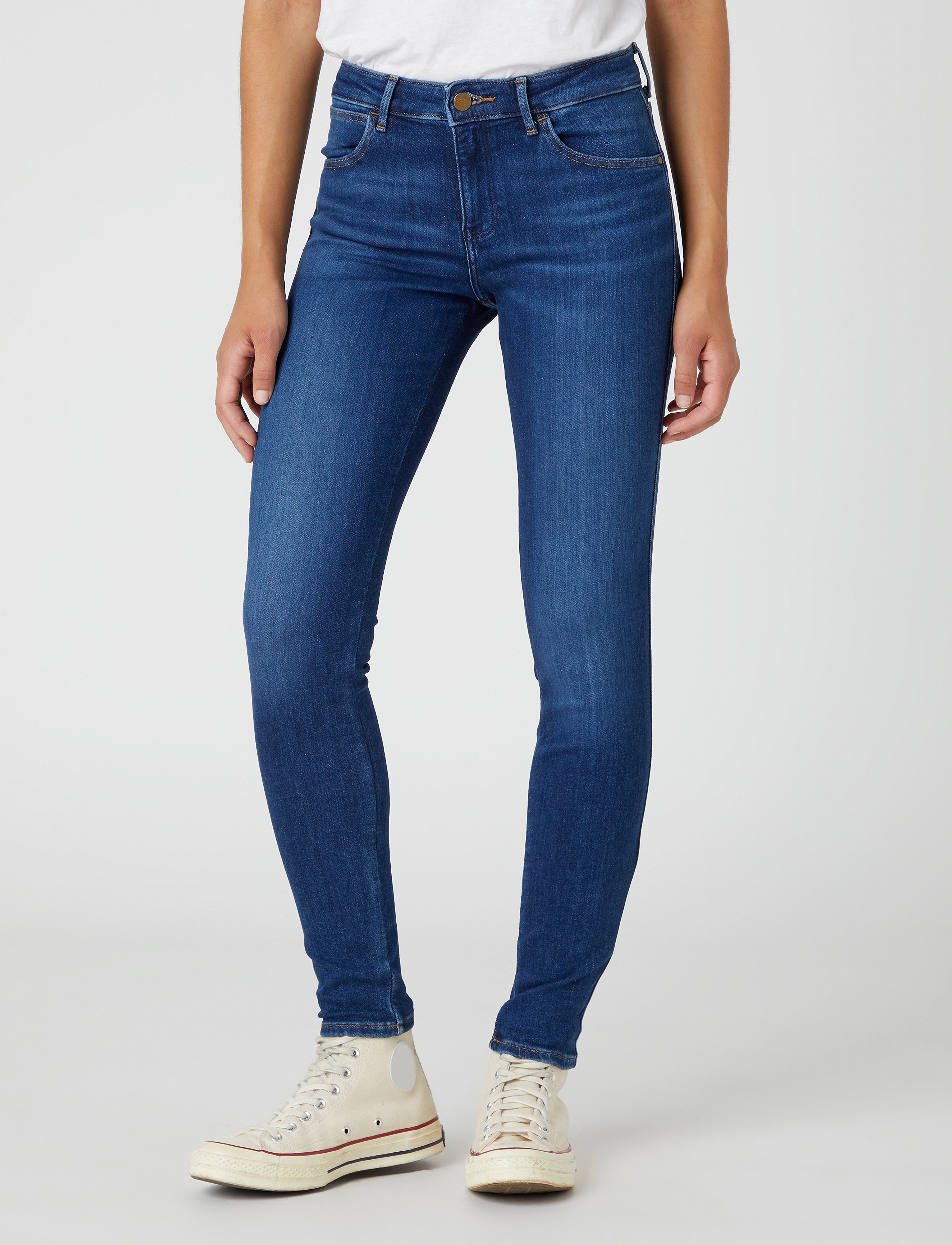 Wrangler Skinny, 36 x 34, Blue, Jeans > Skinny, Dame