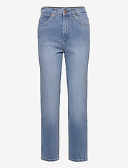 Wrangler - WILD WEST - džinsa bikses ar taisnām starām - mid blue - 0