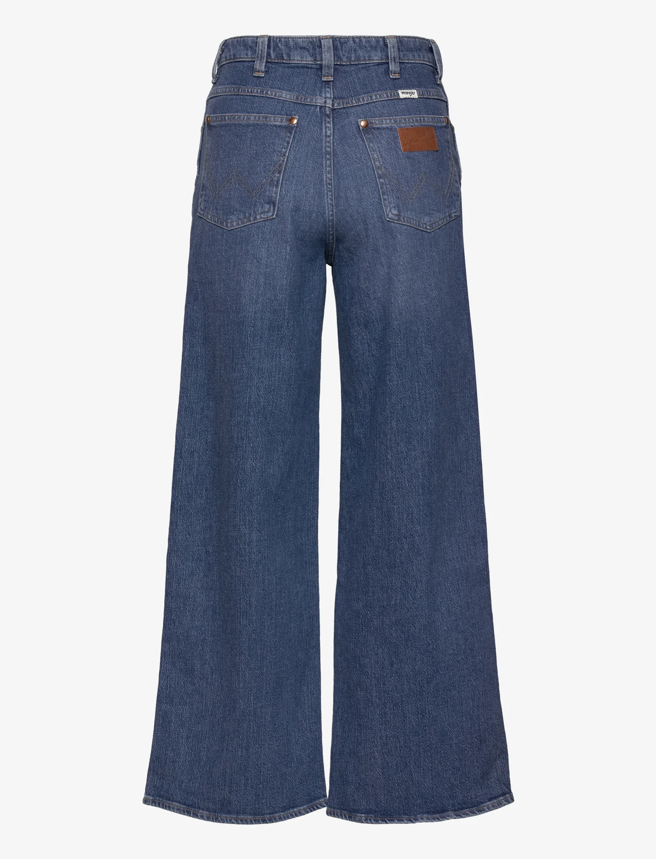 Wrangler - WORLD WIDE - spodnie szerokie - blue dawn - 1