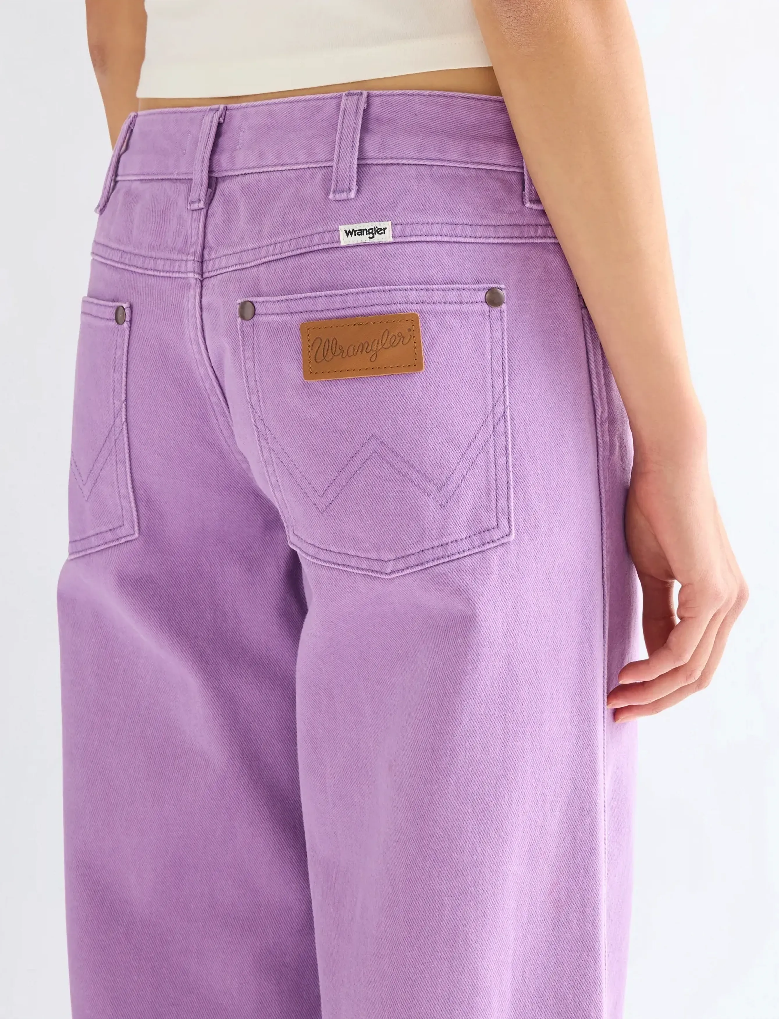 Wrangler - WORLD WIDE - brede jeans - bellflower - 4