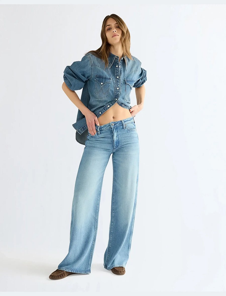 Wrangler - WORLD WIDE - brede jeans - classic fade - 3