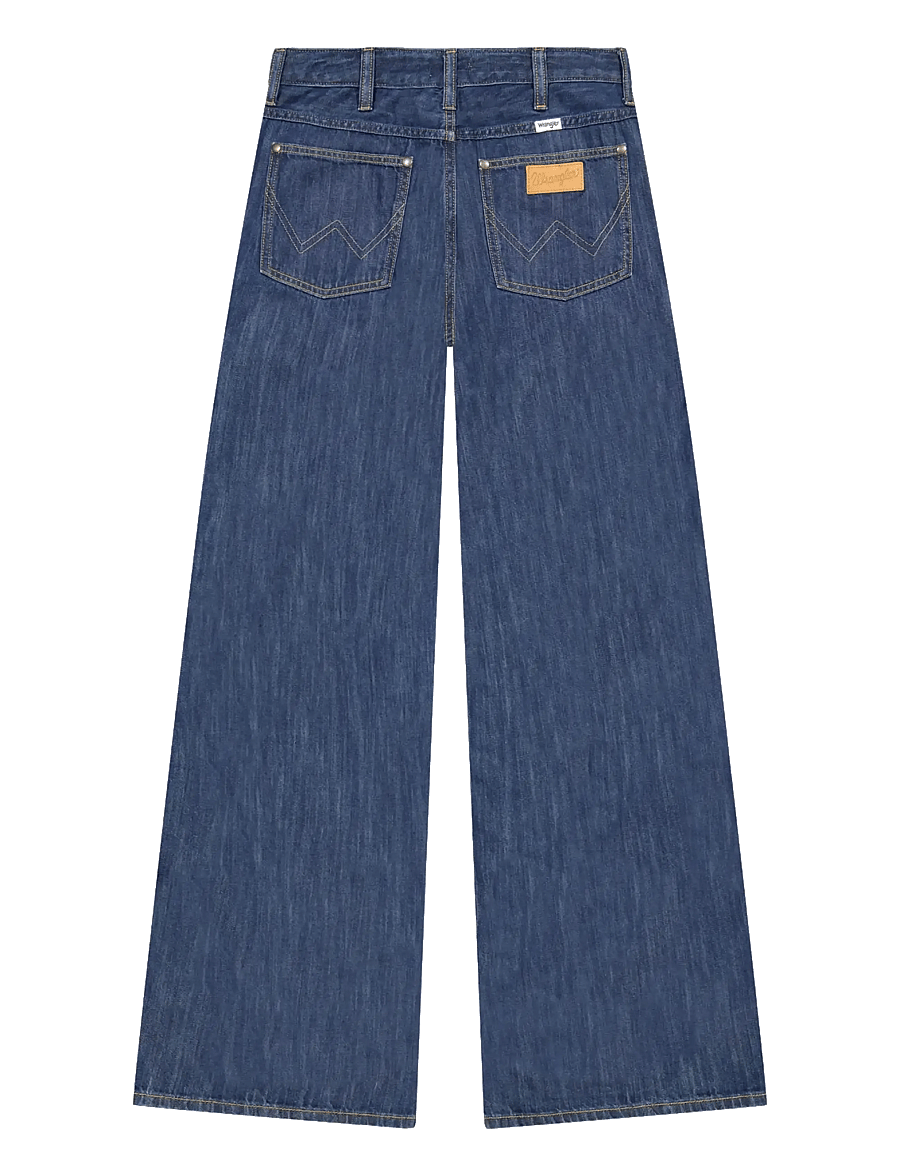 Wrangler - WORLD WIDE - hosen mit weitem bein - denim galaxy - 2