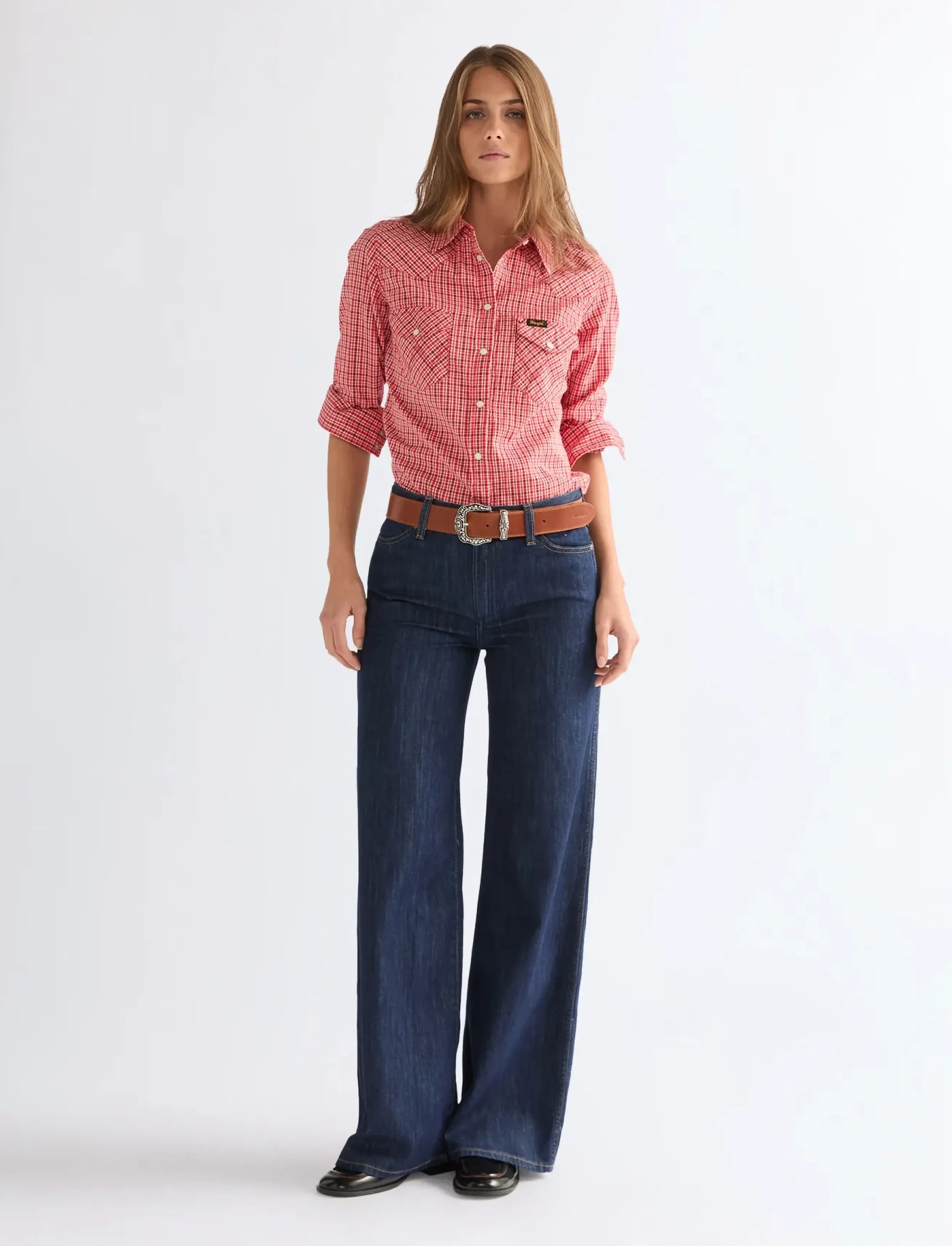 Wrangler - WORLD WIDE - hosen mit weitem bein - denim galaxy - 4