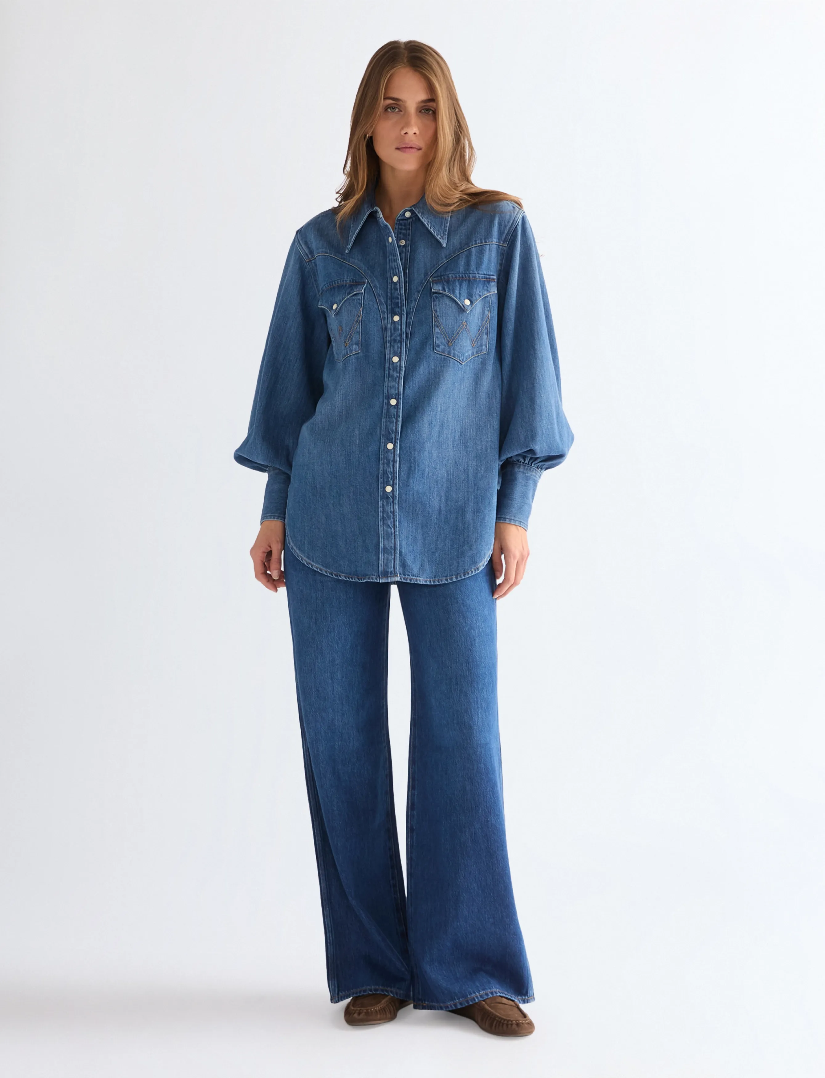 Wrangler - WORLD WIDE - laia säärega teksad - eclipse deep - 4