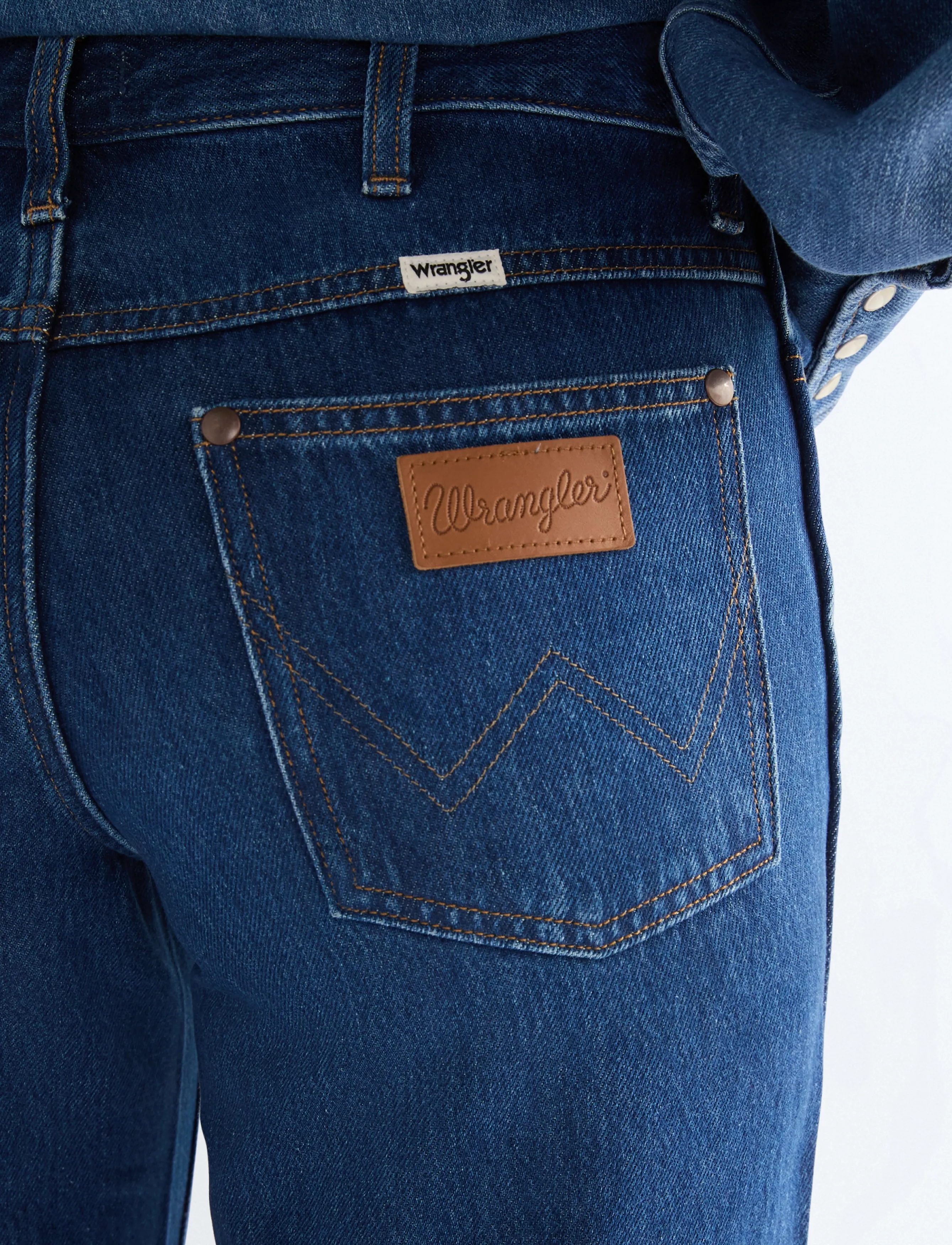 Wrangler - WORLD WIDE - laia säärega teksad - eclipse deep - 5