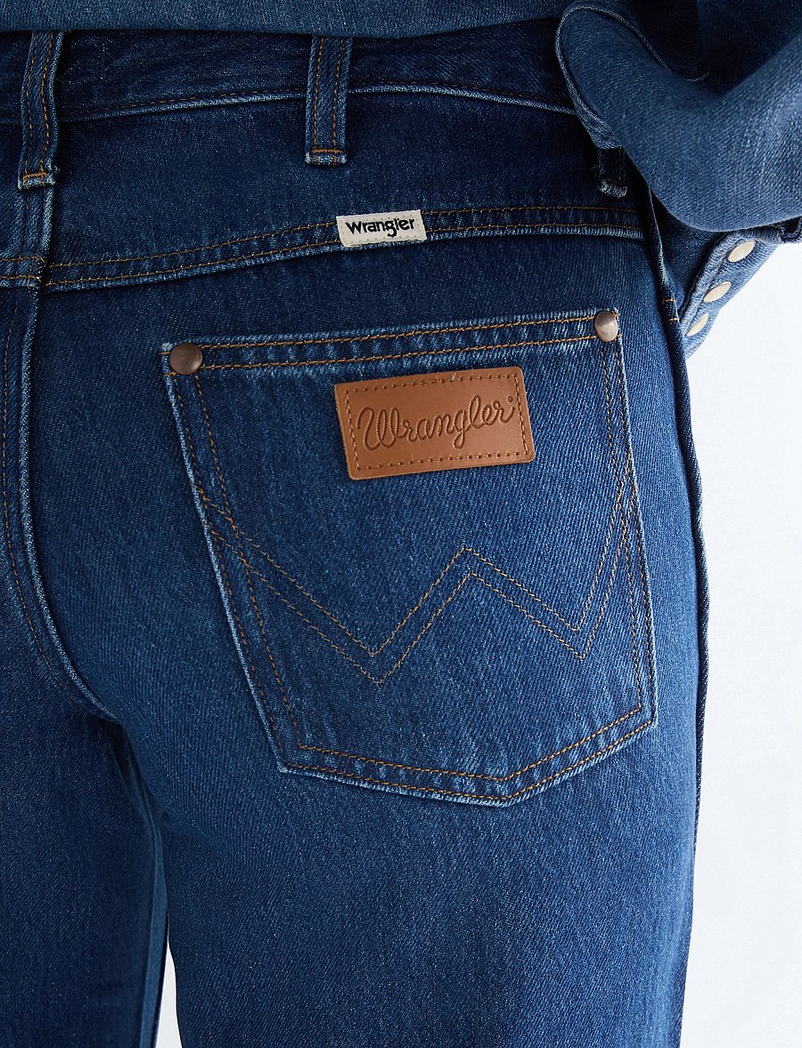 Wrangler - WORLD WIDE - laia säärega teksad - eclipse deep - 5