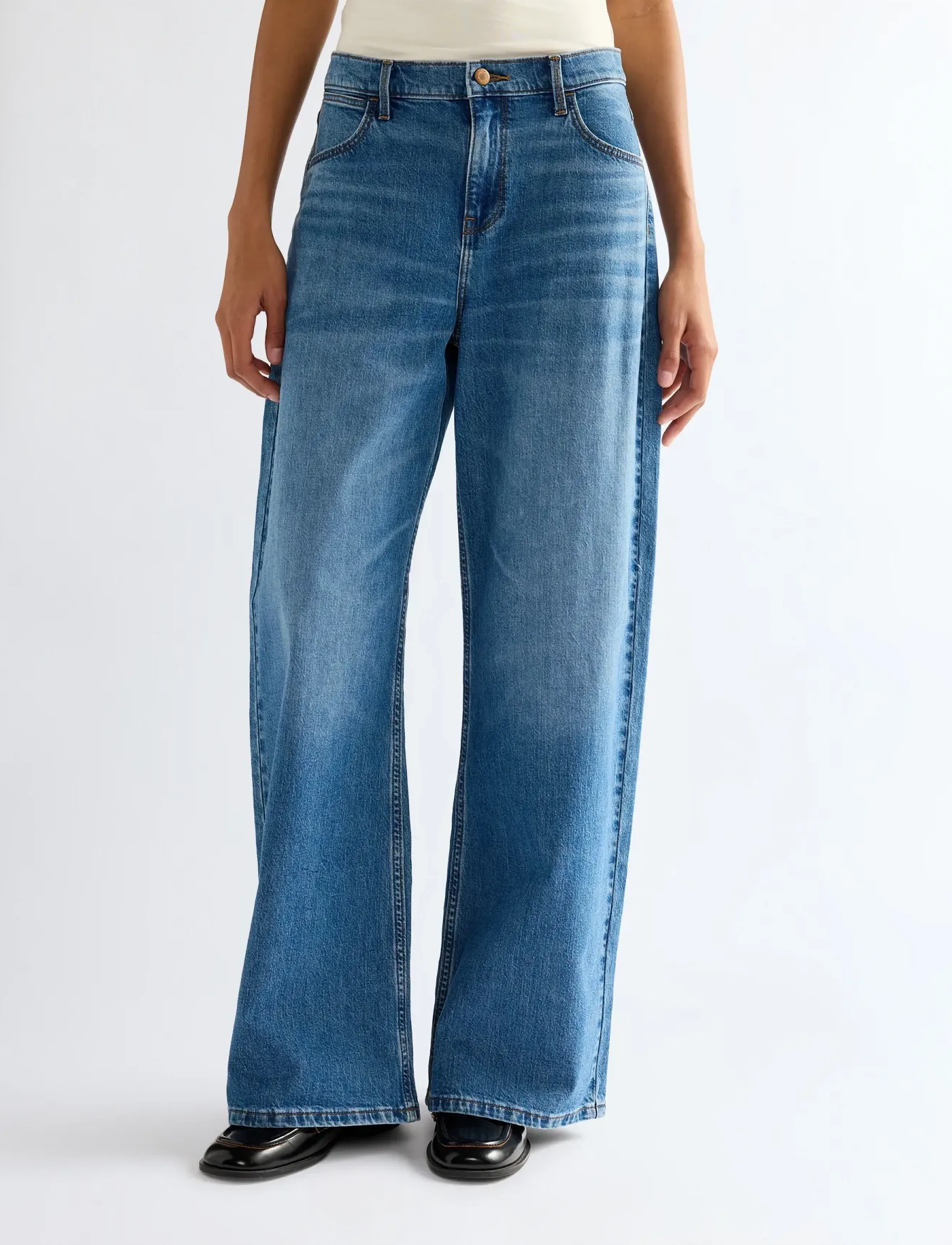 Wrangler Lr Ultra Barrel, Kvinder, Barrel Jeans, Blå, Str: 25 x 32