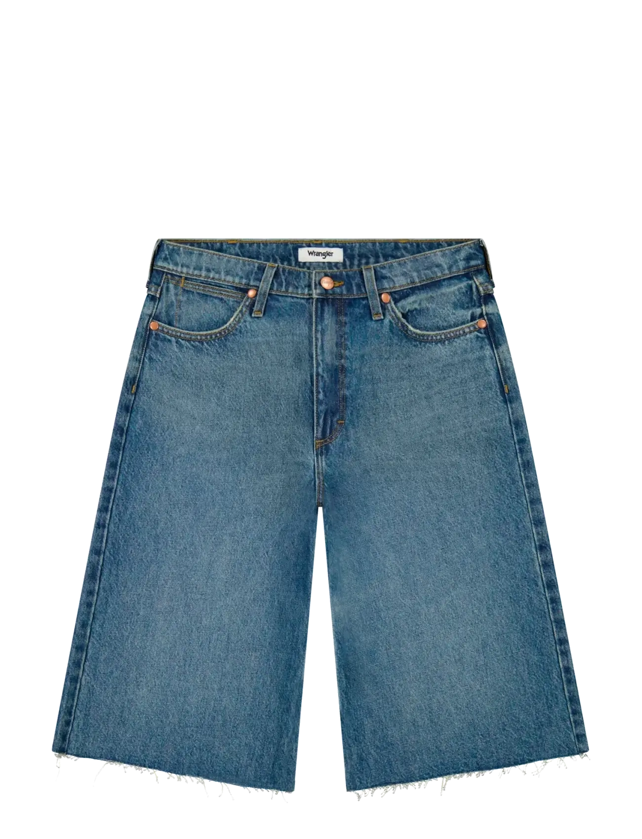 WRANGLER Low Rise Jort Blau - 25x00 - Damen