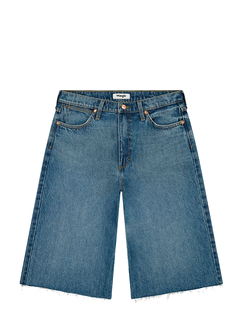 Wrangler - LOW RISE JORT - lühikesed teksapüksid - stormy dust - 1