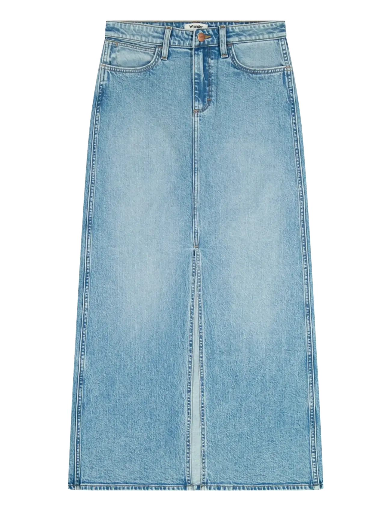 Wrangler MAXI SKIRT - Wrangler - BUBBLY / blue