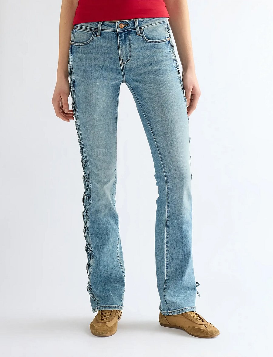 Wrangler - LOW RISE LACE UP BOOT - bootcut jeans - wild mustang - 0