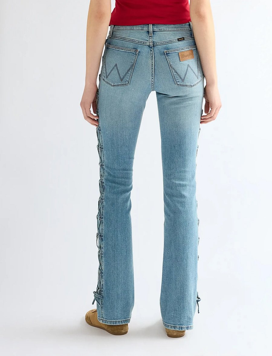 Wrangler - LOW RISE LACE UP BOOT - bootcut jeans - wild mustang - 4
