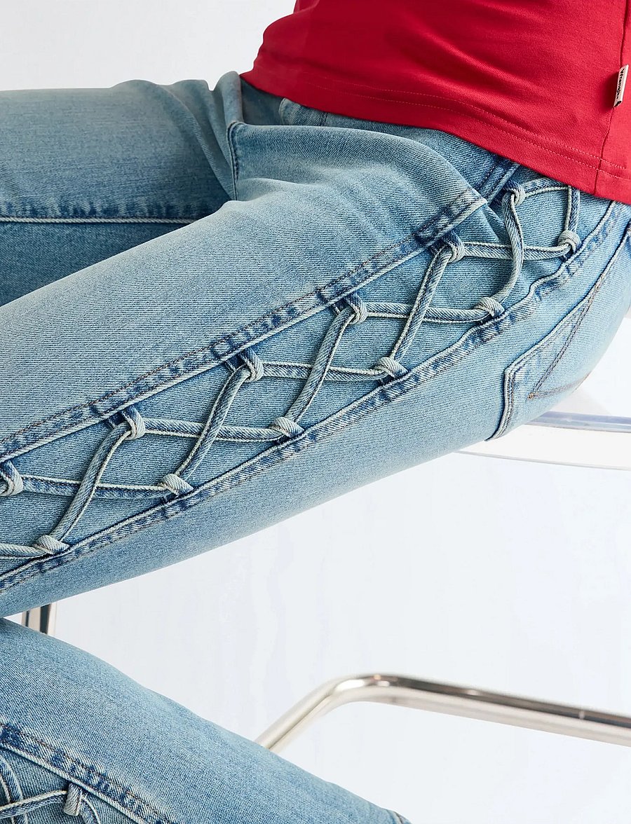 Wrangler - LOW RISE LACE UP BOOT - bootcut jeans - wild mustang - 5