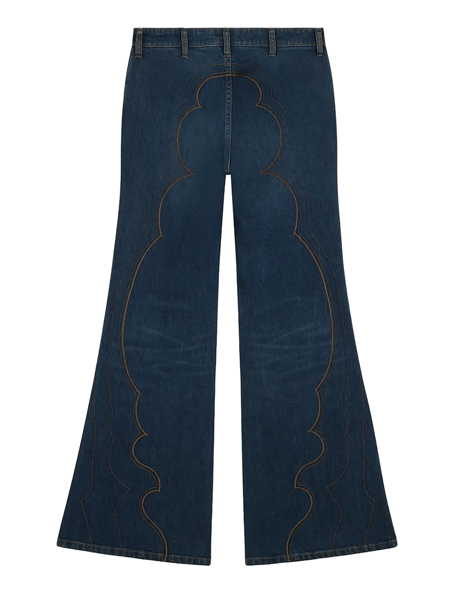 Wrangler - WESTERN 70S FLARE - schlaghosen - saloon shadow - 2