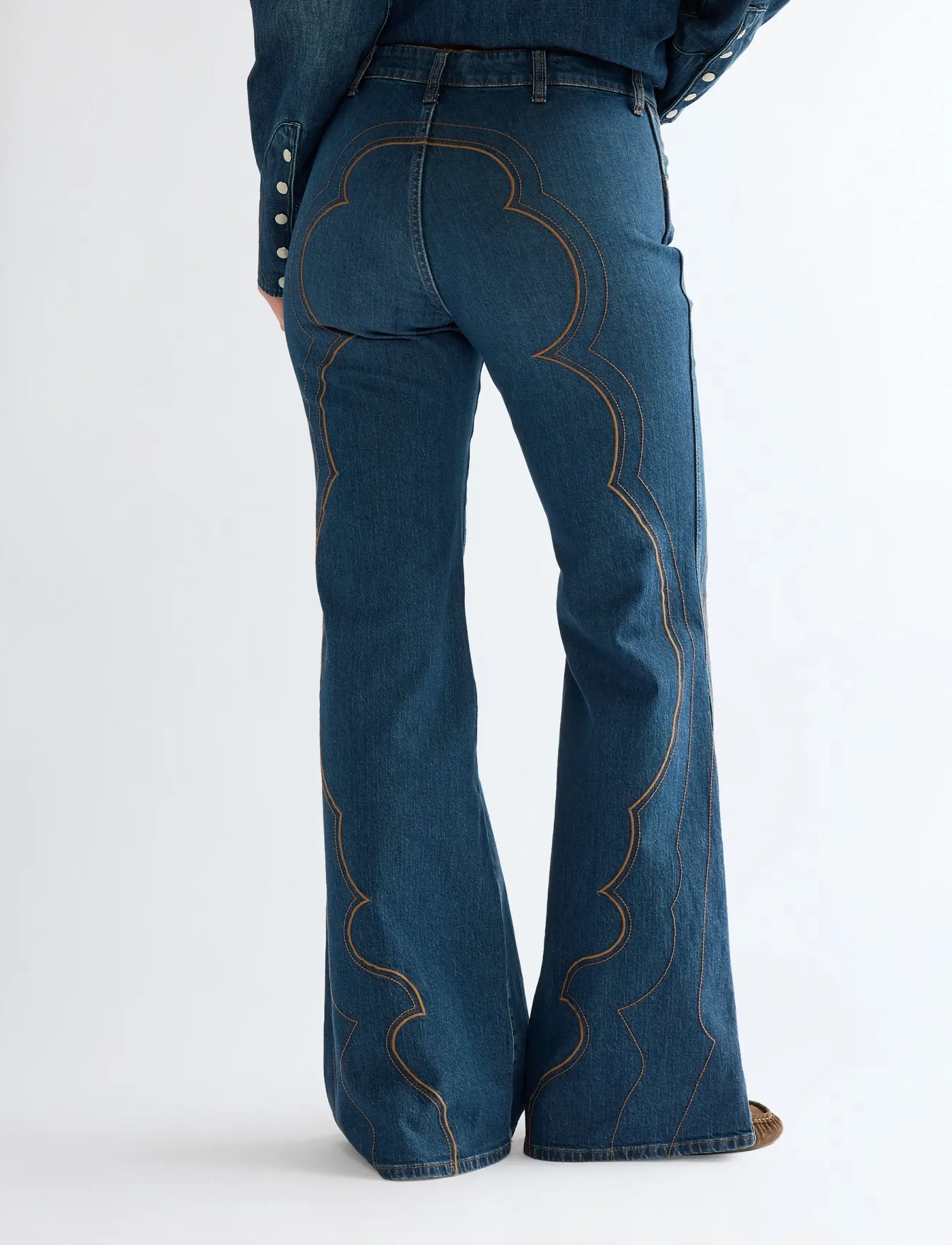 Wrangler - WESTERN 70S FLARE - saloon shadow - 4