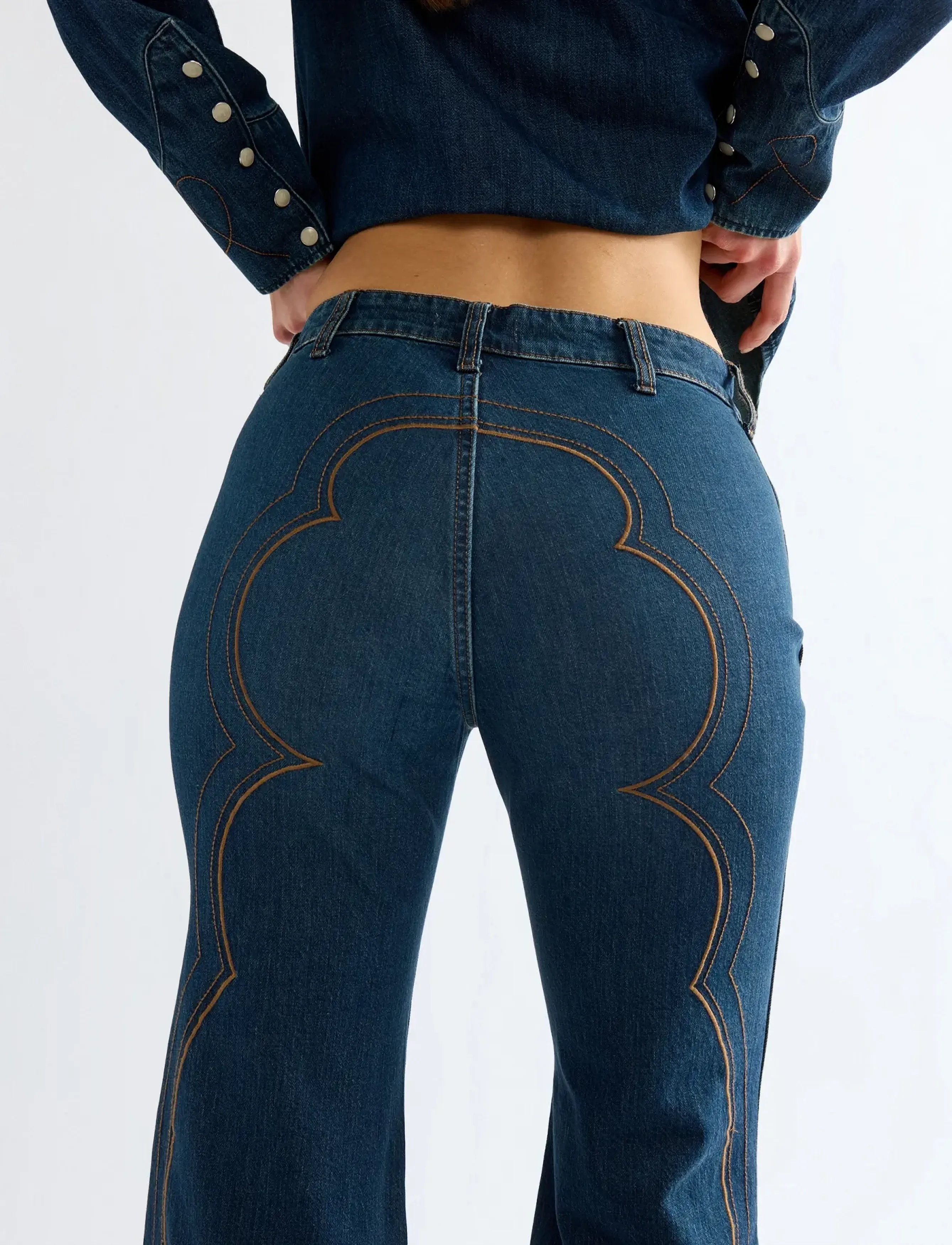 WRANGLER Western 70S Flare jeans dam – bild 5