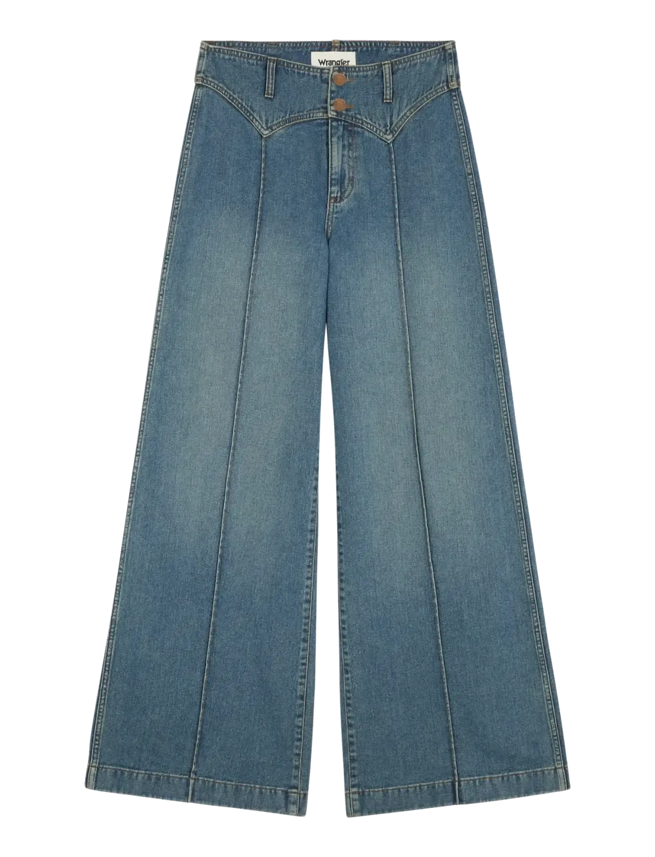 Wrangler - PEAKED YOKE CANYON - laia säärega teksad - worn legacy - 1