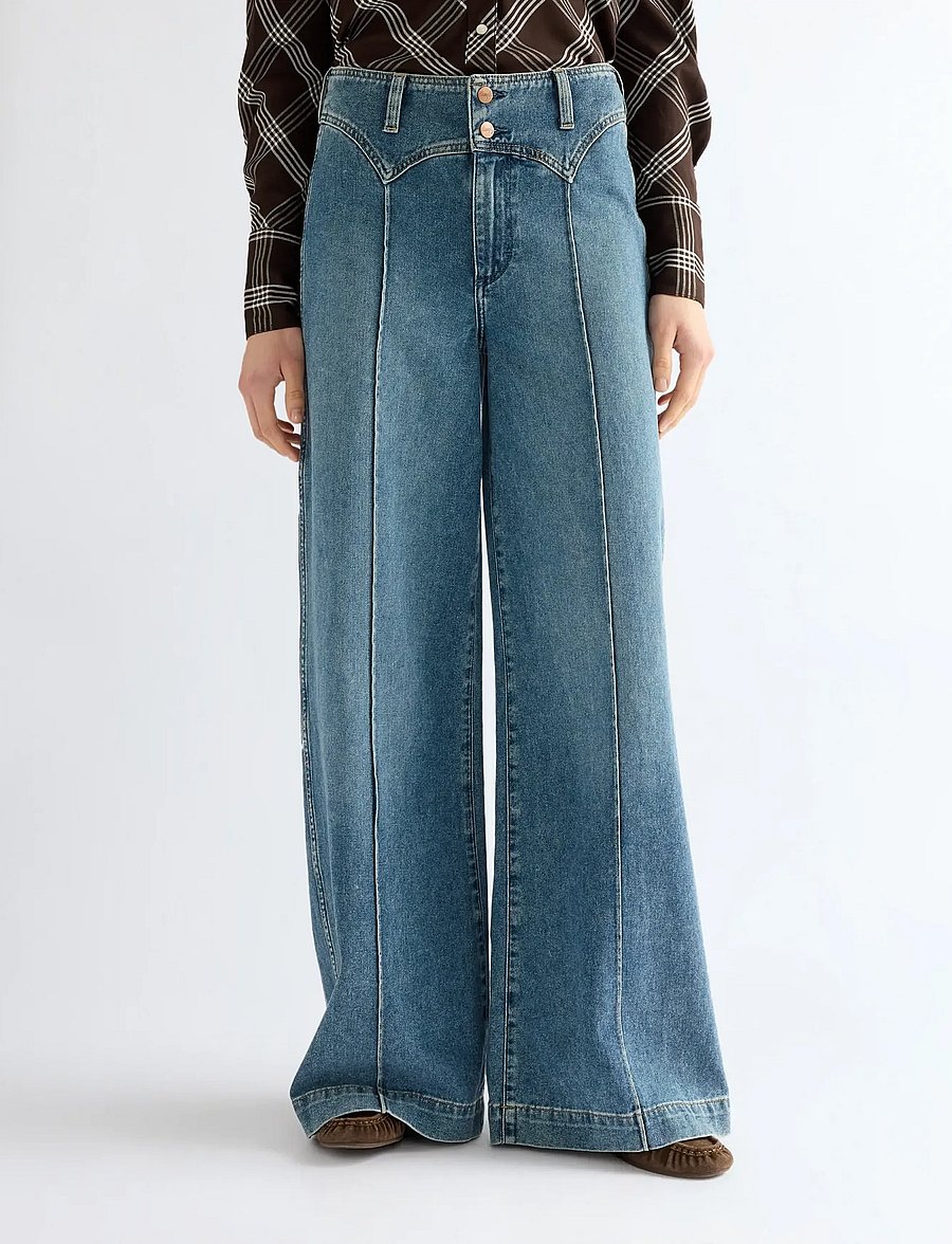 Wrangler - PEAKED YOKE CANYON - laia säärega teksad - worn legacy - 0
