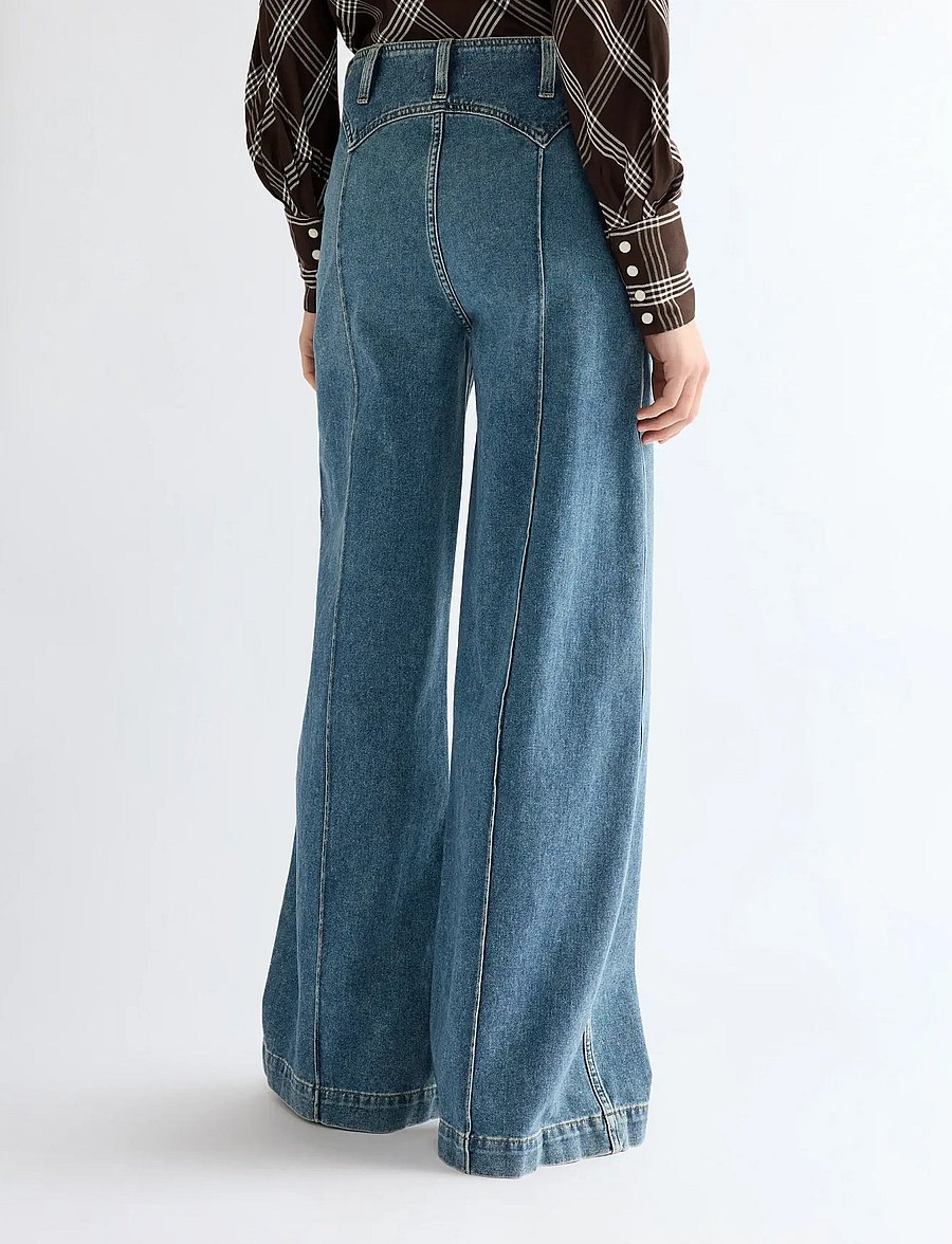 Wrangler - PEAKED YOKE CANYON - laia säärega teksad - worn legacy - 4