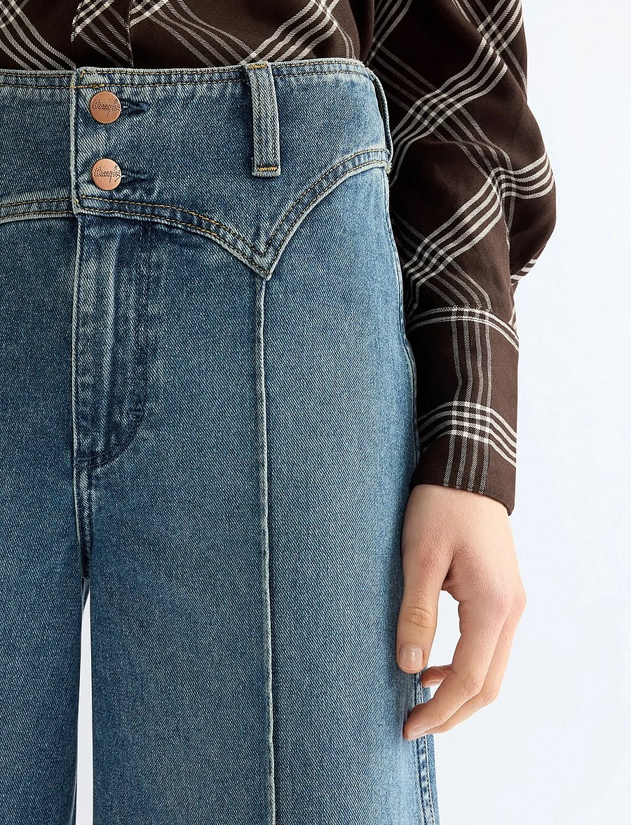 Wrangler - PEAKED YOKE CANYON - laia säärega teksad - worn legacy - 5