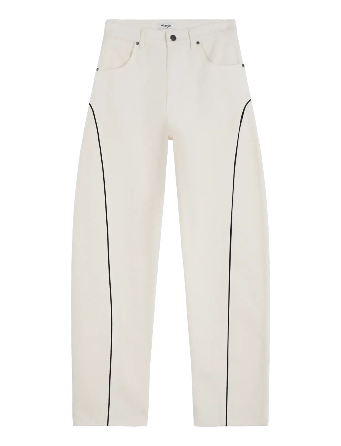 Wrangler - PIPED SLEEK BARREL - barrel jeans - egret - 1