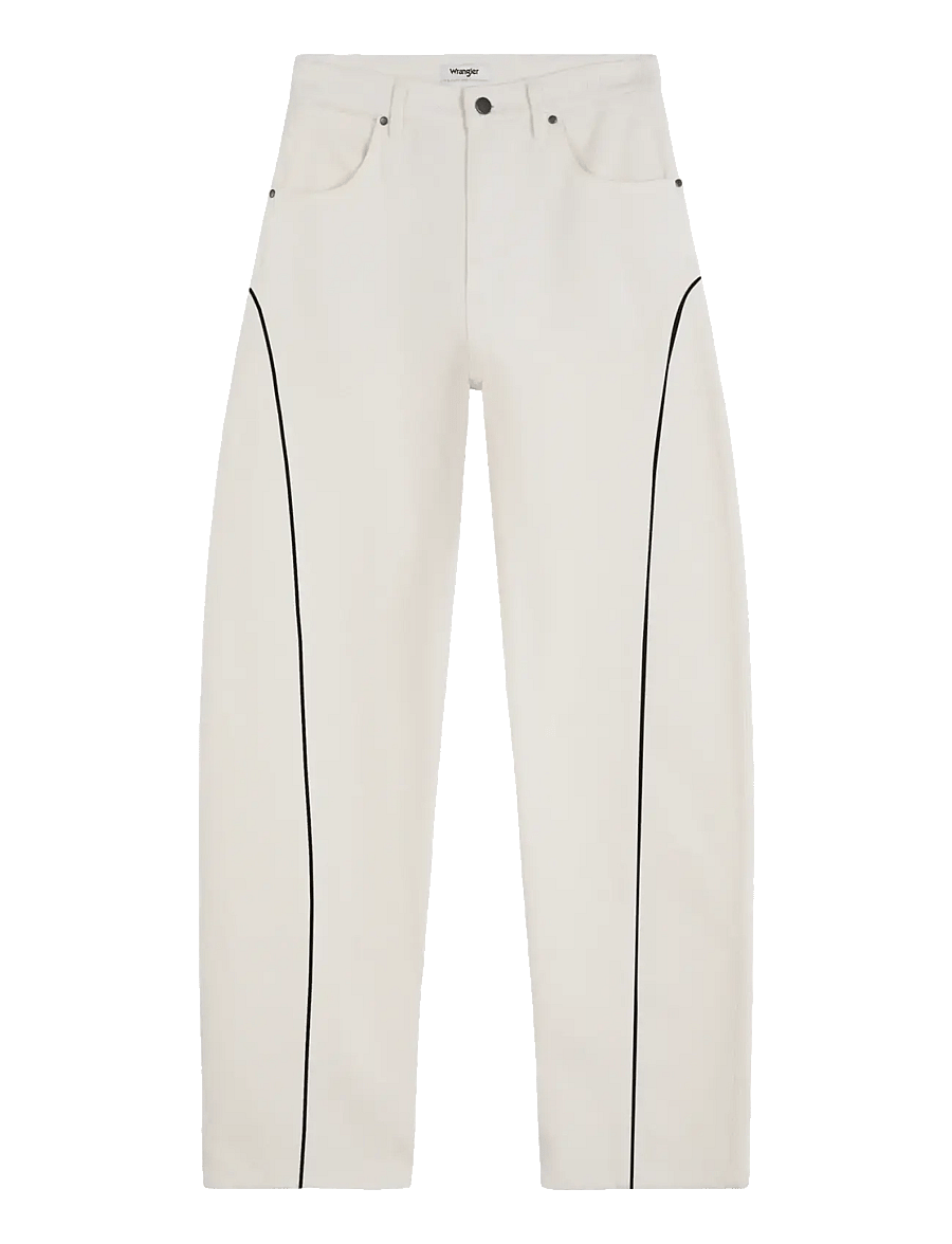 Wrangler - PIPED SLEEK BARREL - barrel jeans - egret - 1