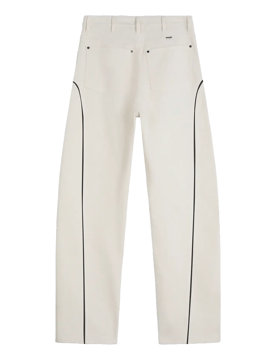 Wrangler - PIPED SLEEK BARREL - barrel jeans - egret - 2