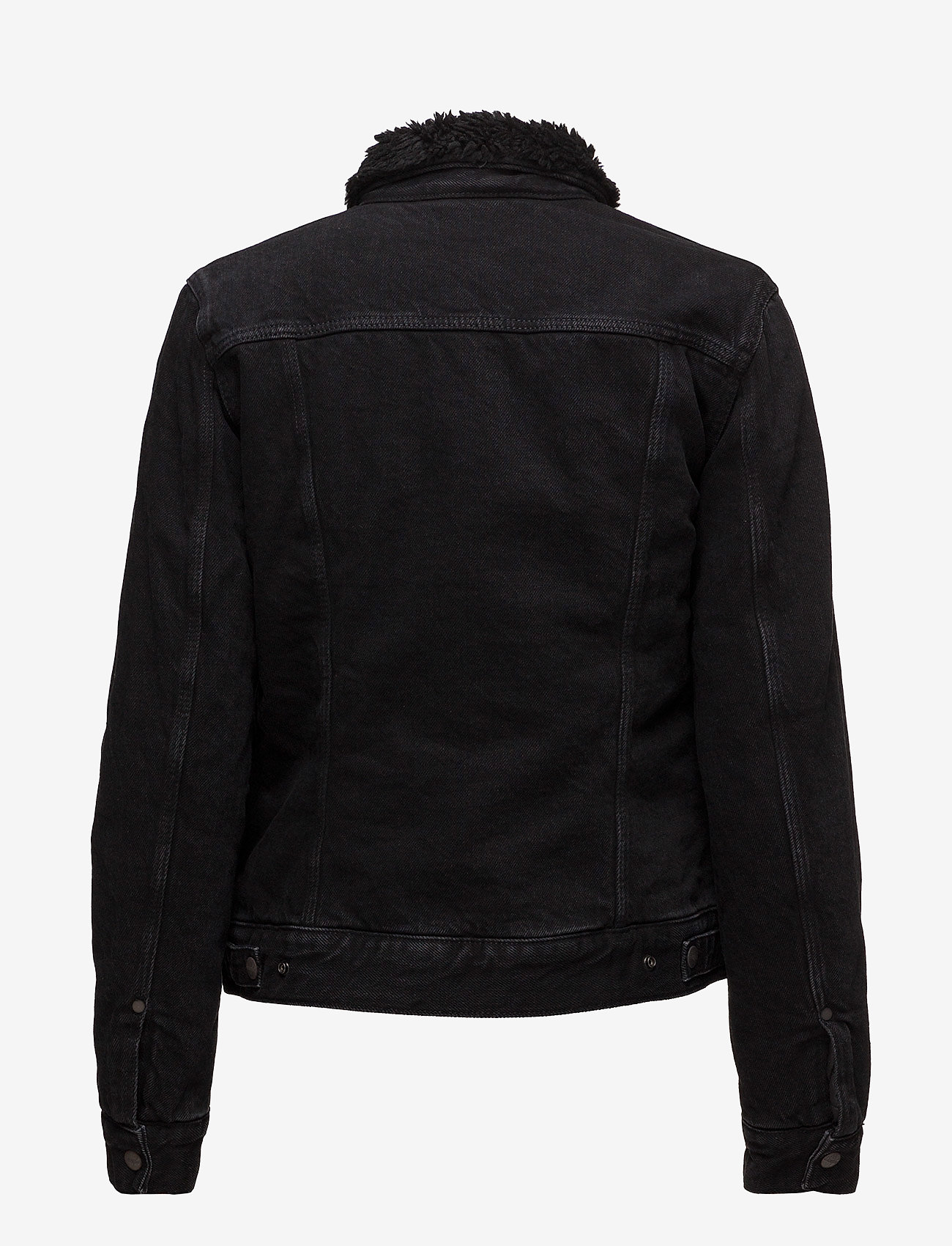 Wrangler - DENIM SHERPA JACKET - all black - 3