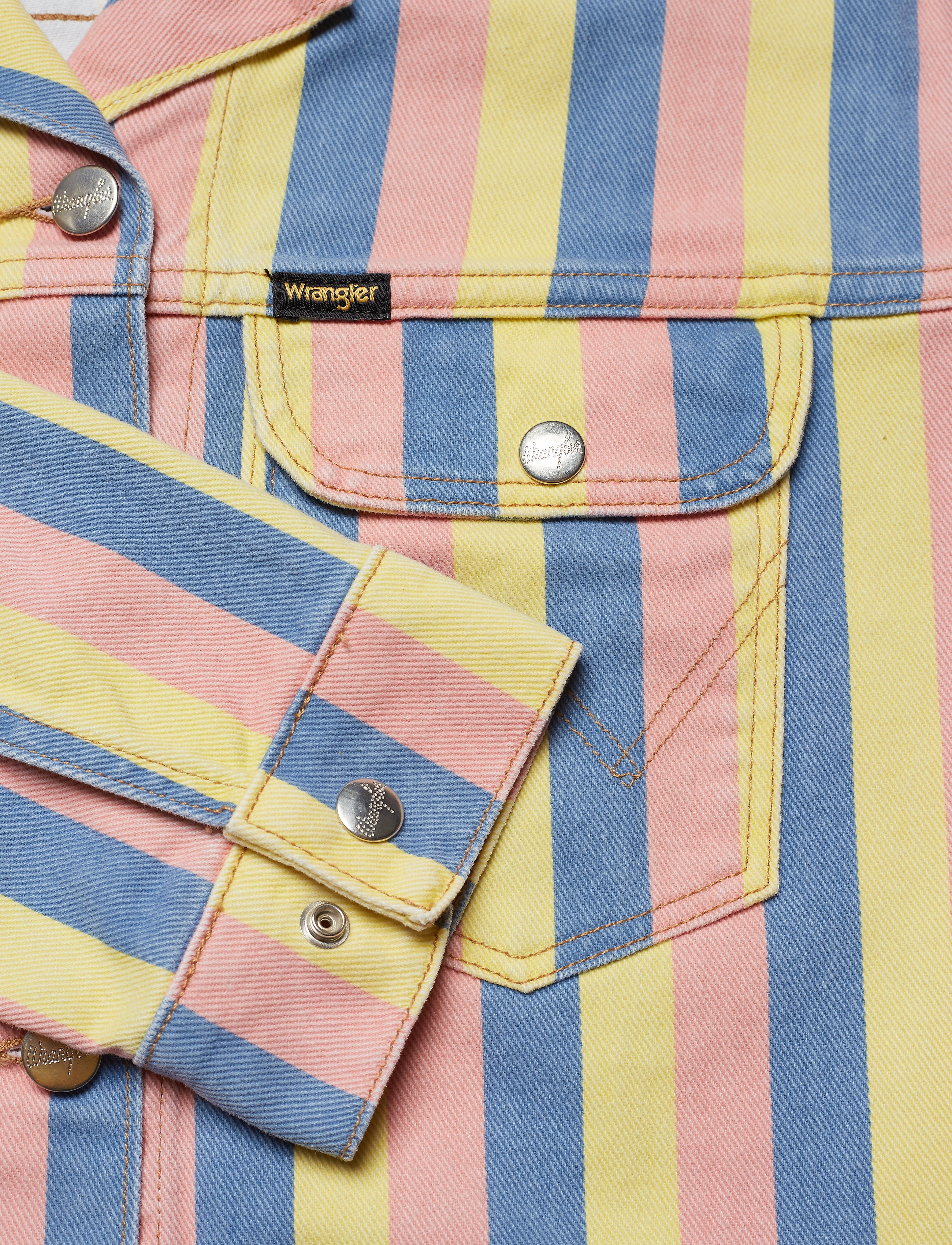 Wrangler - CROPPED JACKET - sunny stripes - 3