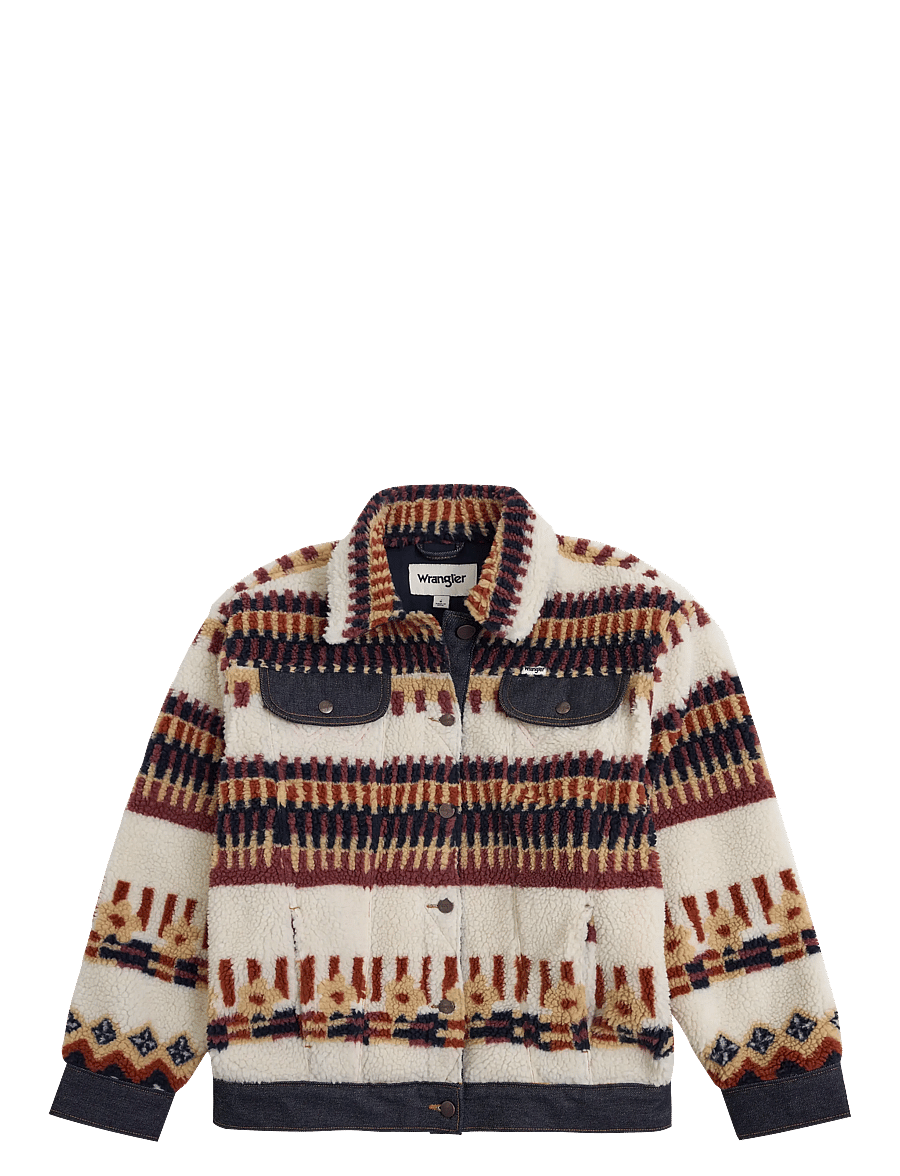 Wrangler - SHERPA TRUCKER - kunstpelz - fun fairisle - 1