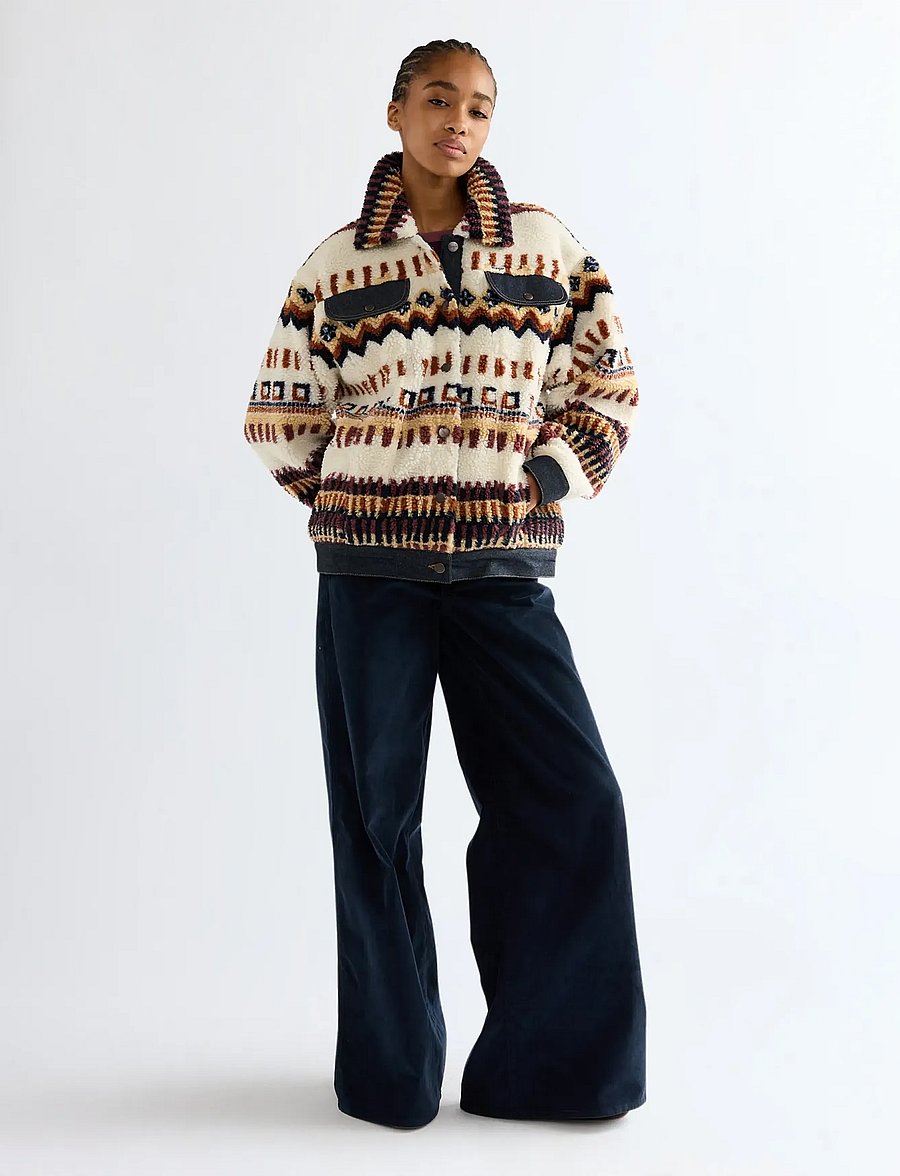 Wrangler - SHERPA TRUCKER - kunstpelz - fun fairisle - 3