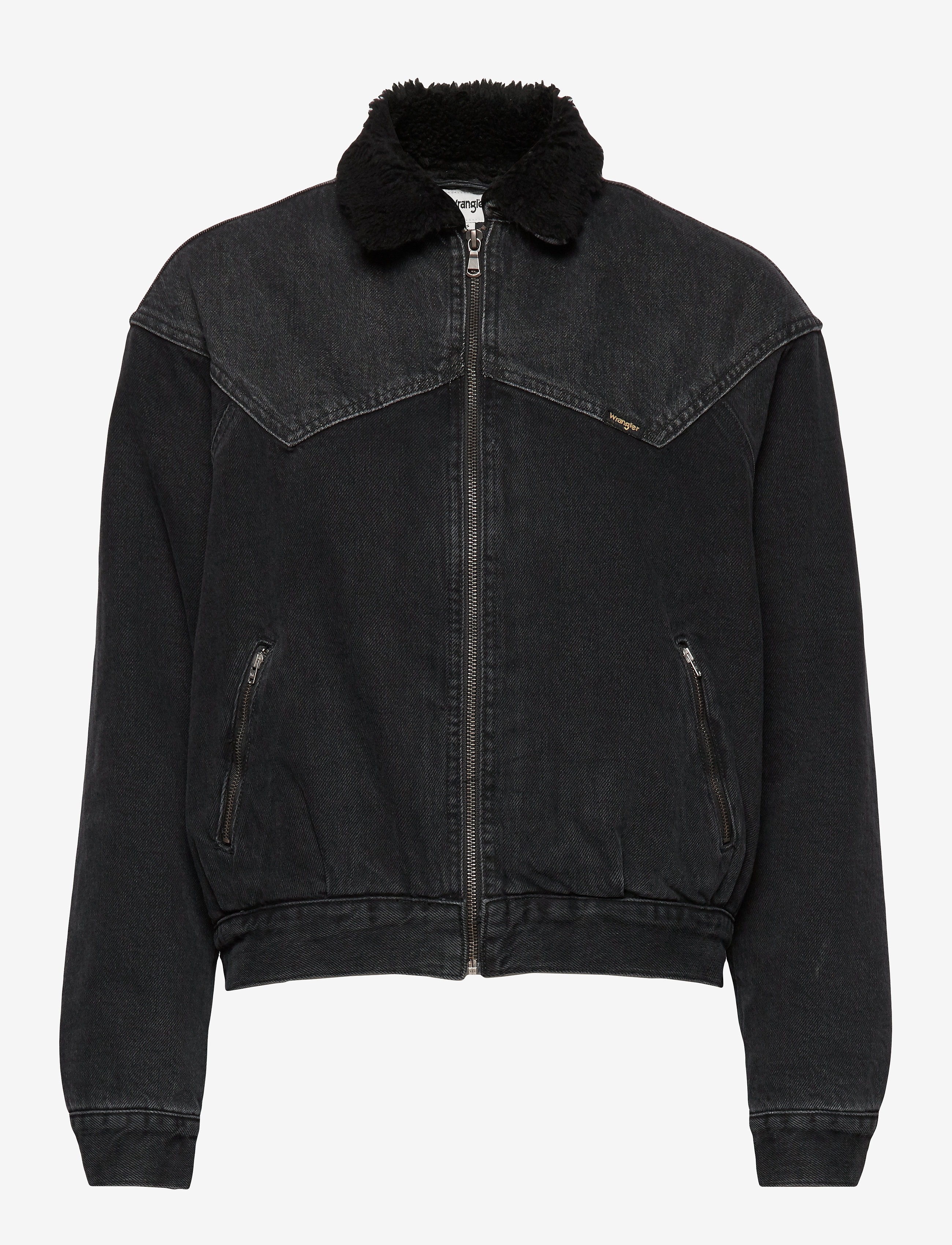 Wrangler - 80´S SHERPA JKT BLACK STONE - black stone - 0