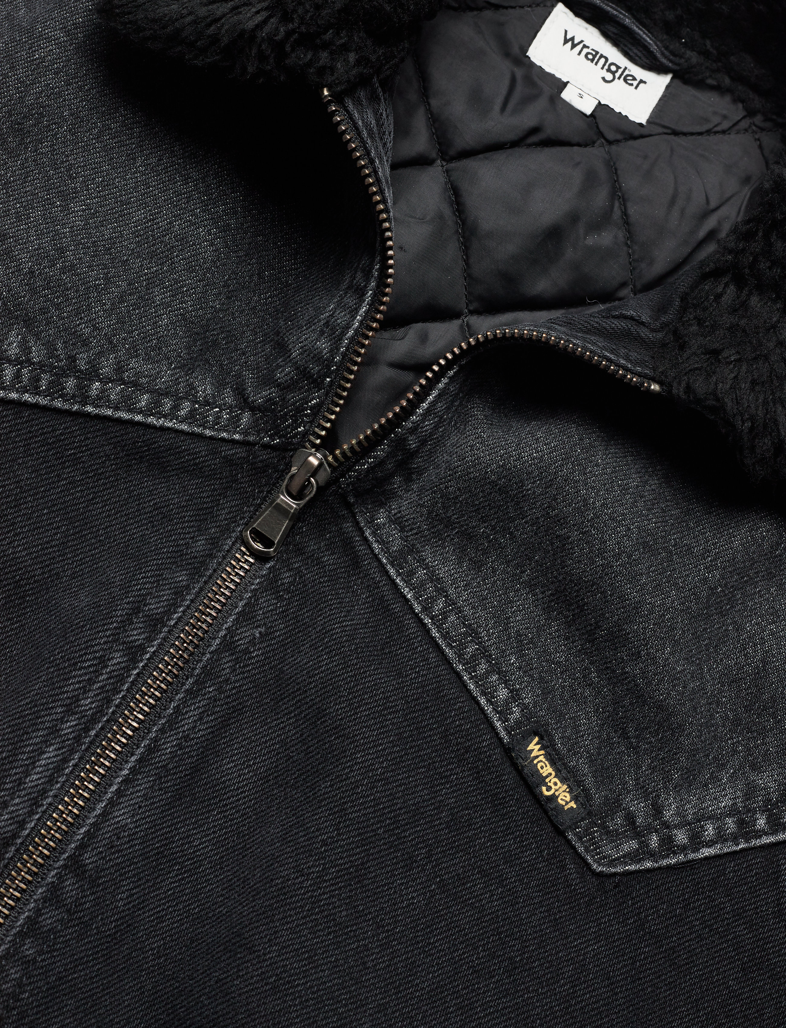 Wrangler - 80´S SHERPA JKT BLACK STONE - black stone - 2