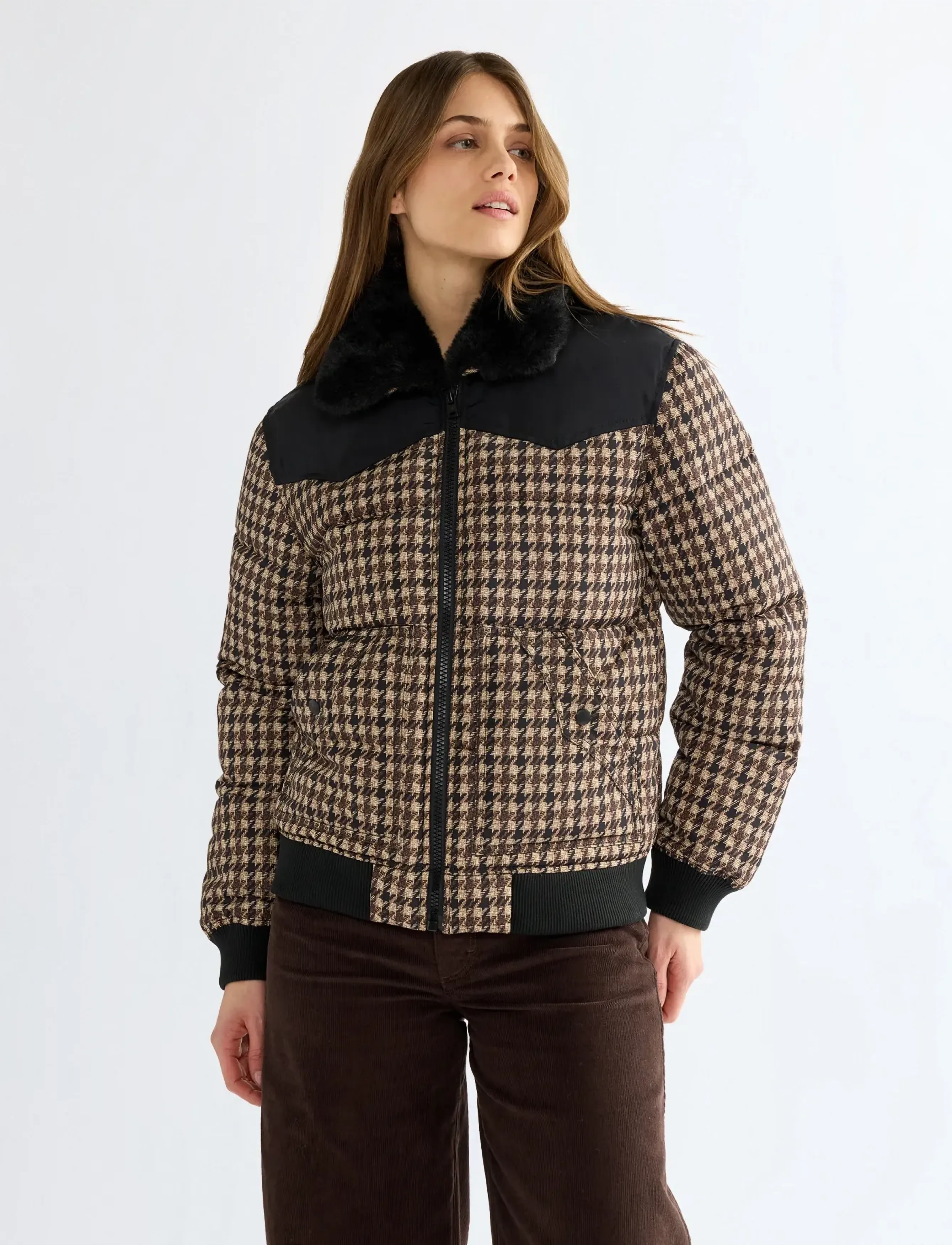 Wrangler WESTERN PUFFER - Kleidung - BLACK / black