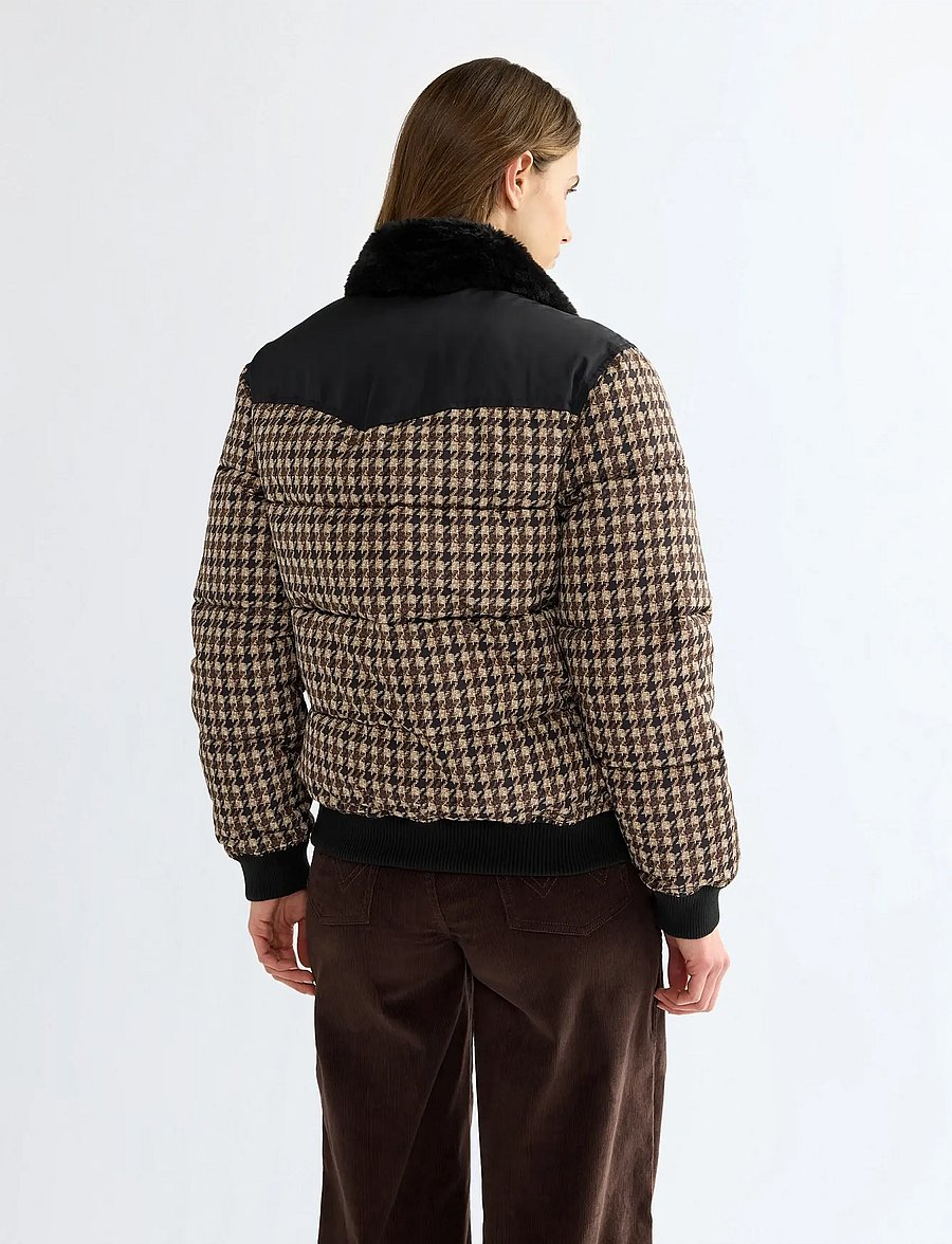 Wrangler - WESTERN PUFFER - vårjackor - black - 4