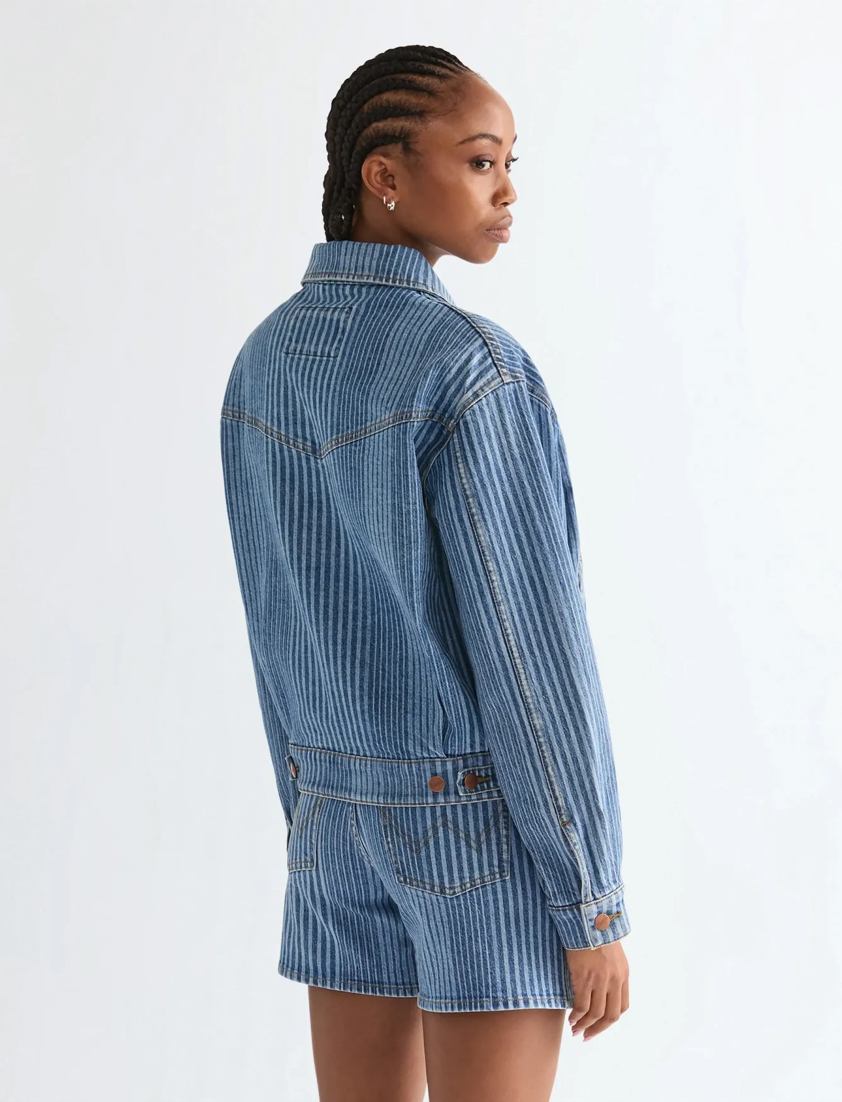 Wrangler - 90S JACKET - denimjakker - multistripe - 2