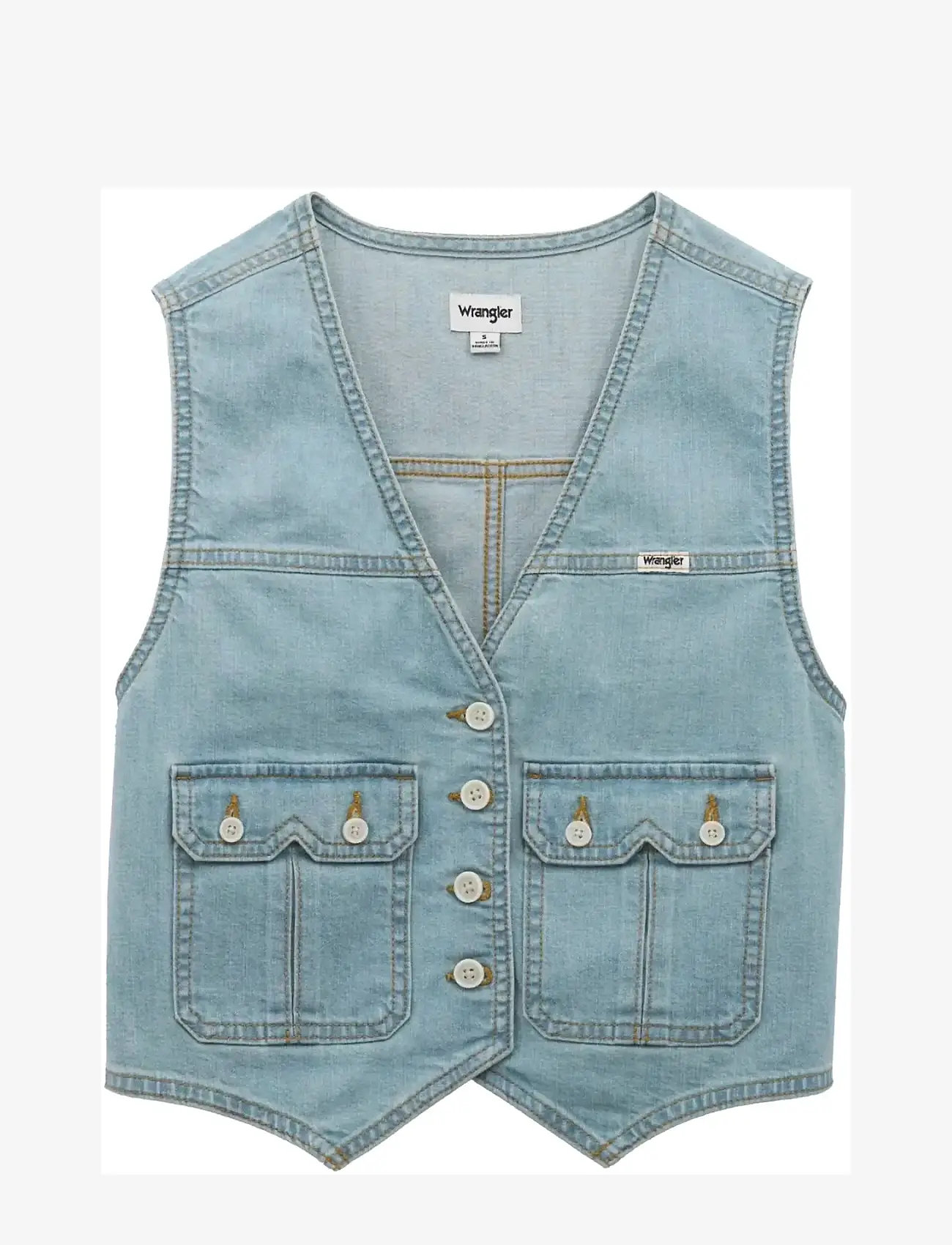 Wrangler - COUNTRY ESTATE VEST - teksavestid - pale denim - 1
