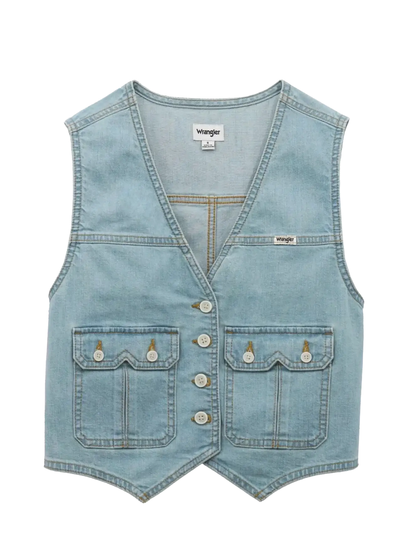 Wrangler COUNTRY ESTATE VEST - Vesti - PALE DENIM / blue