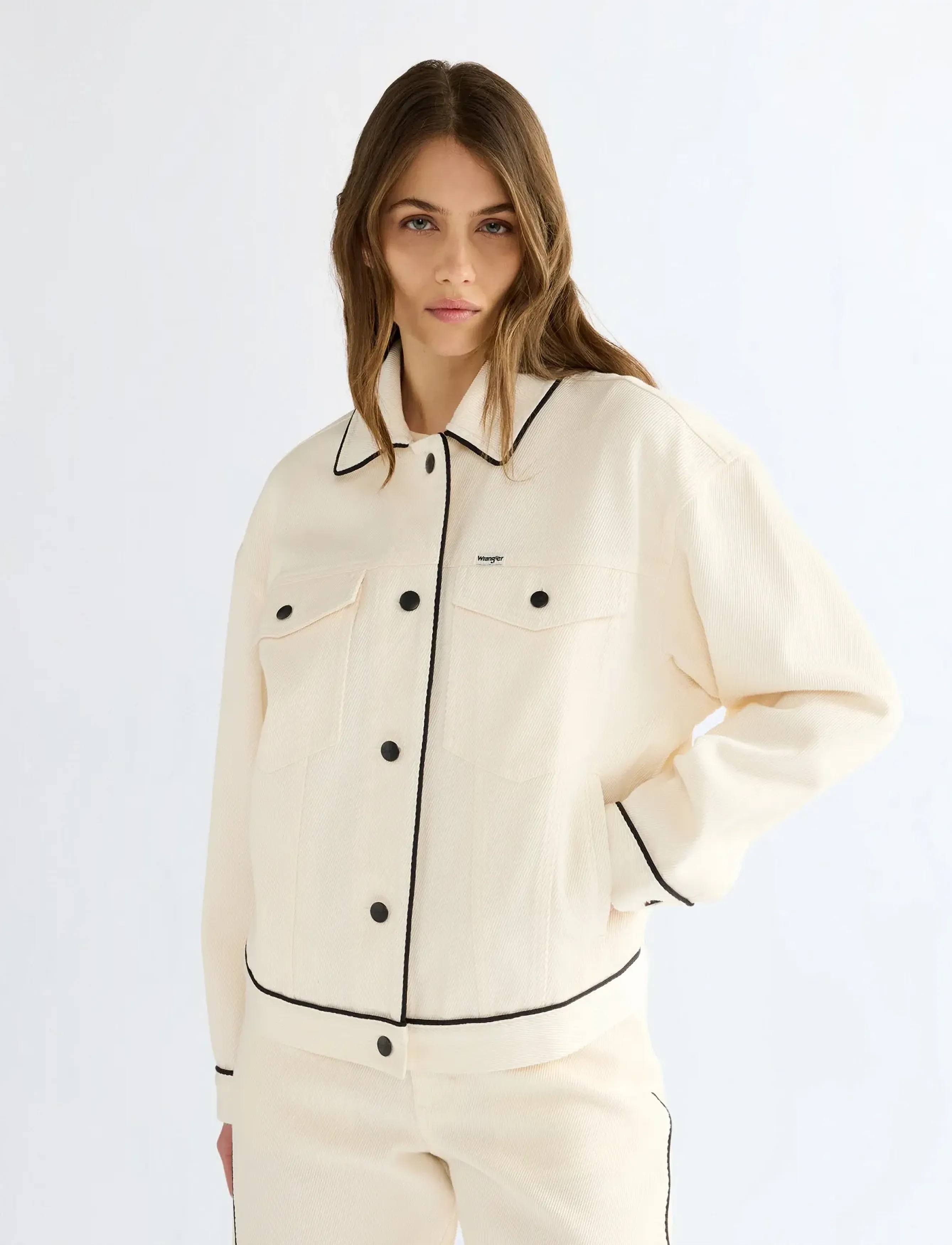 Wrangler COWGIRL JACKET - Kläder - EGRET / cream